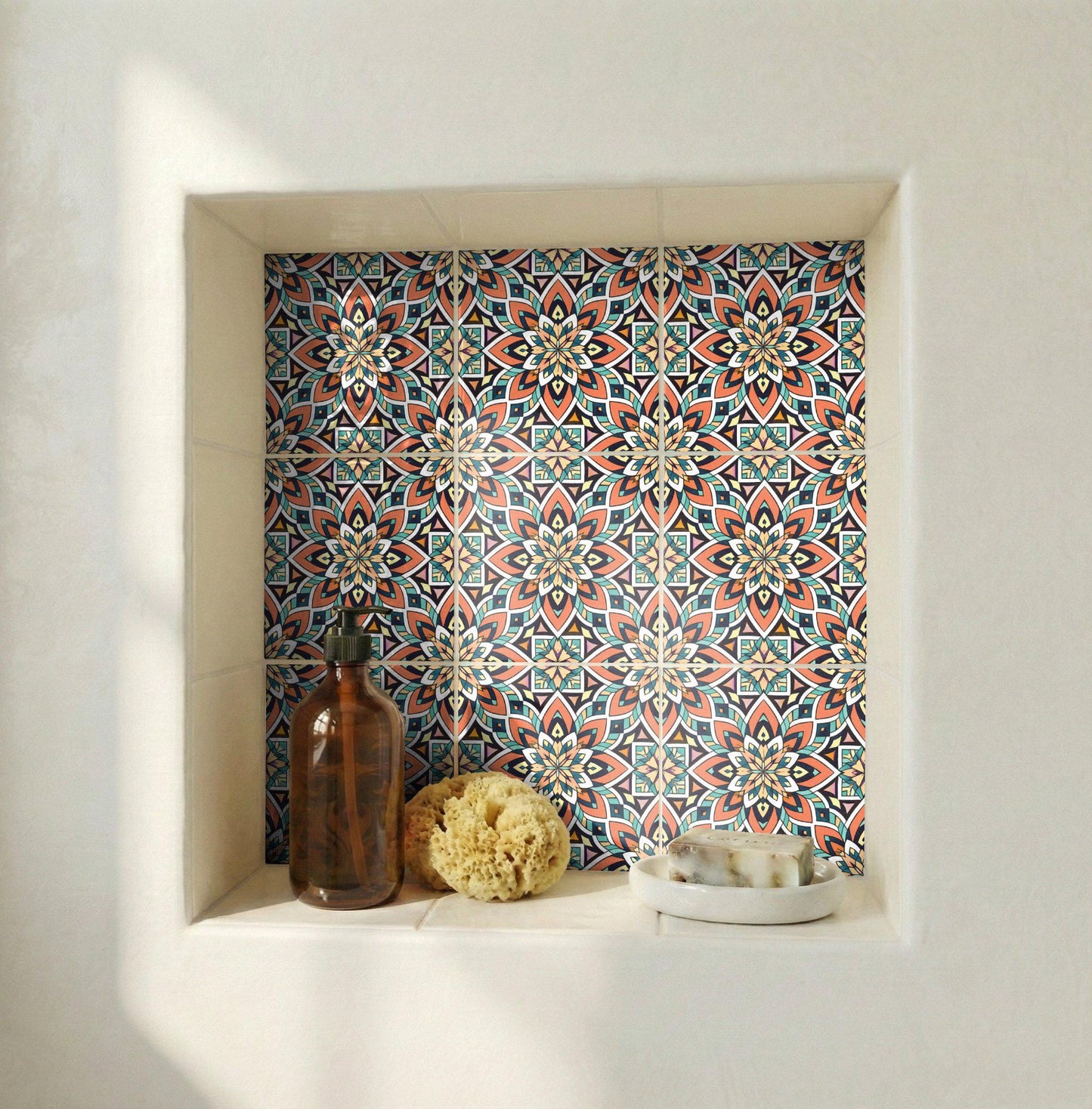 Ceramic Tile Mosaic Mediterranean Geometric — Geometric Pattern