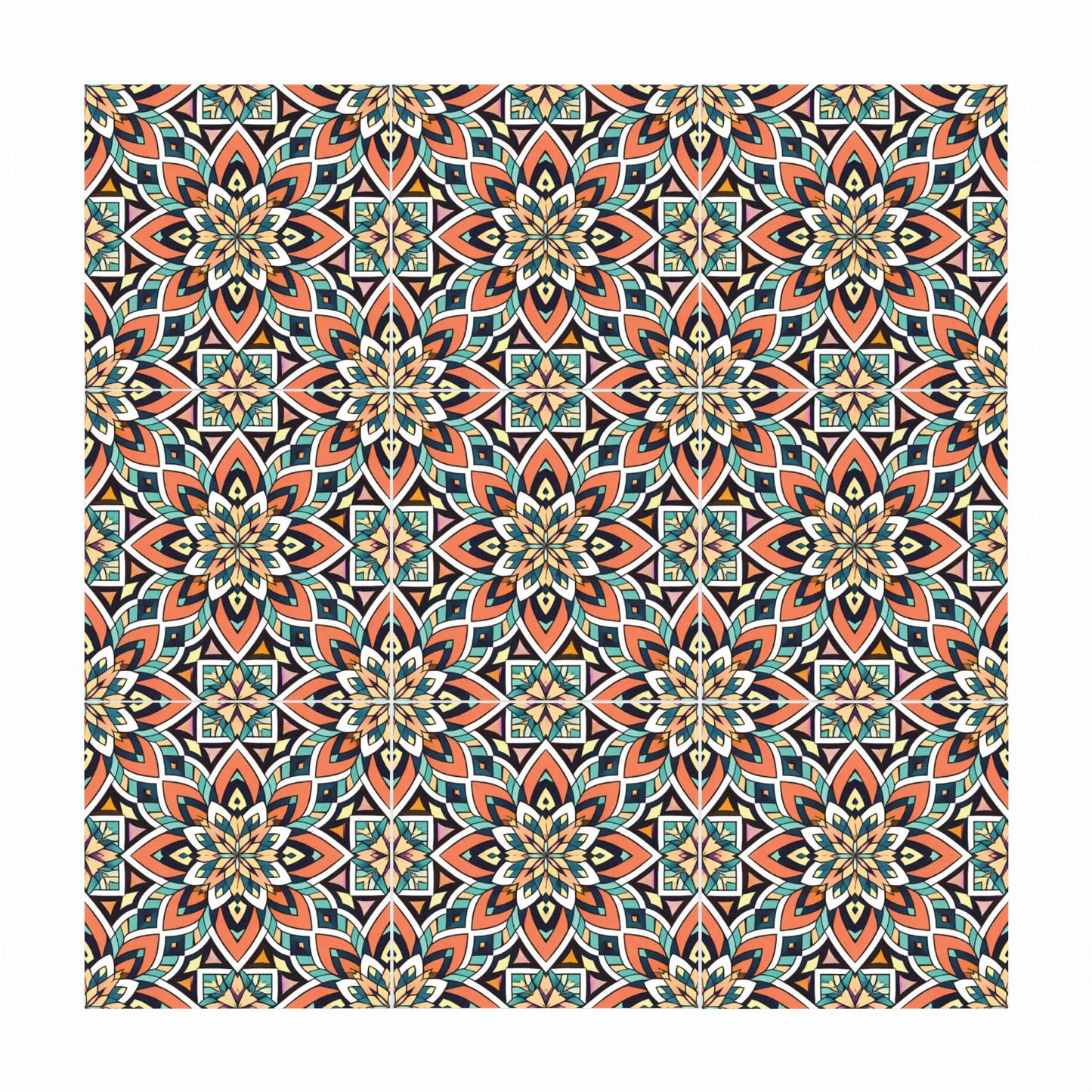 Ceramic Tile Mosaic Mediterranean Geometric — Geometric Pattern