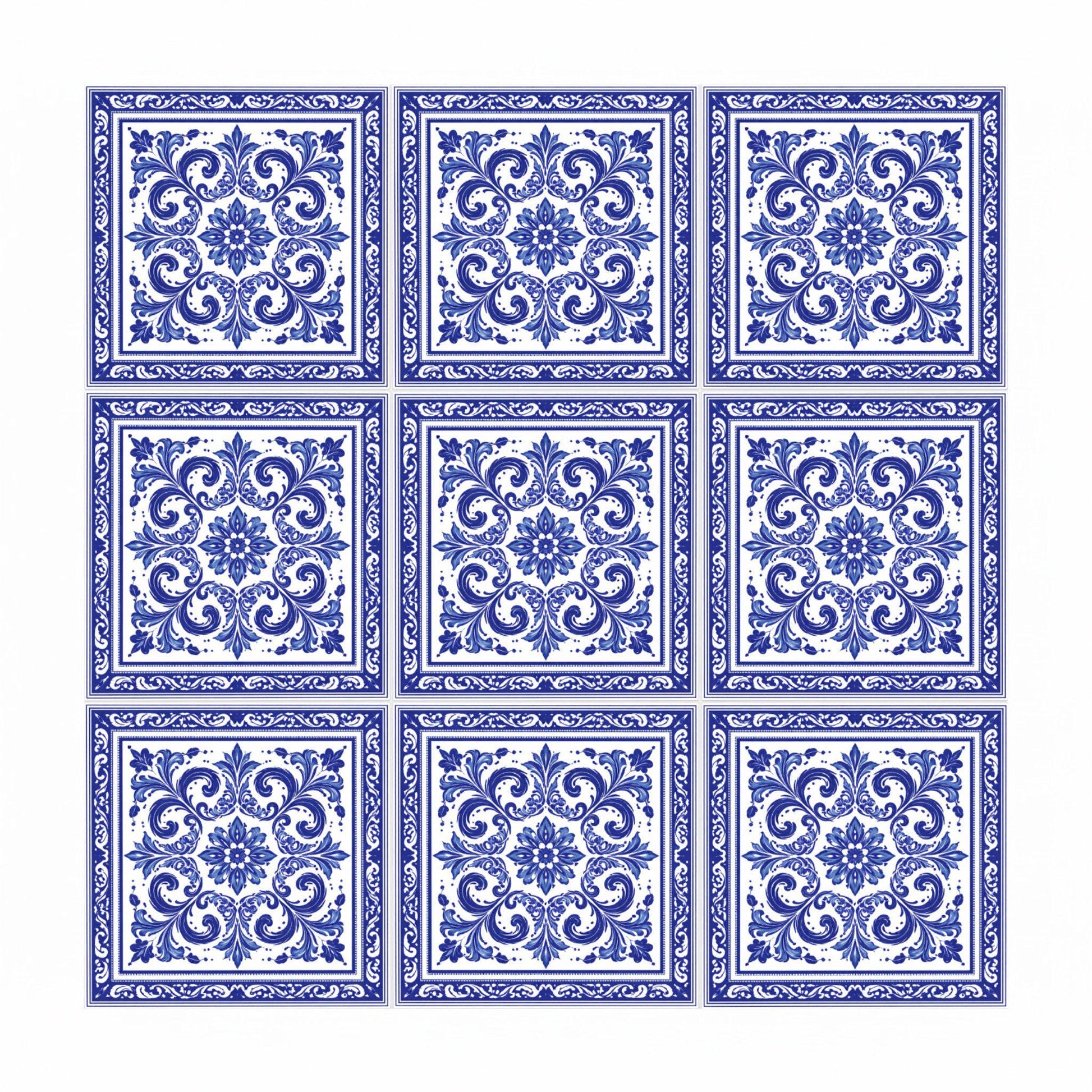 Ceramic Tile Málaga Blue — Andalusian Spanish Style