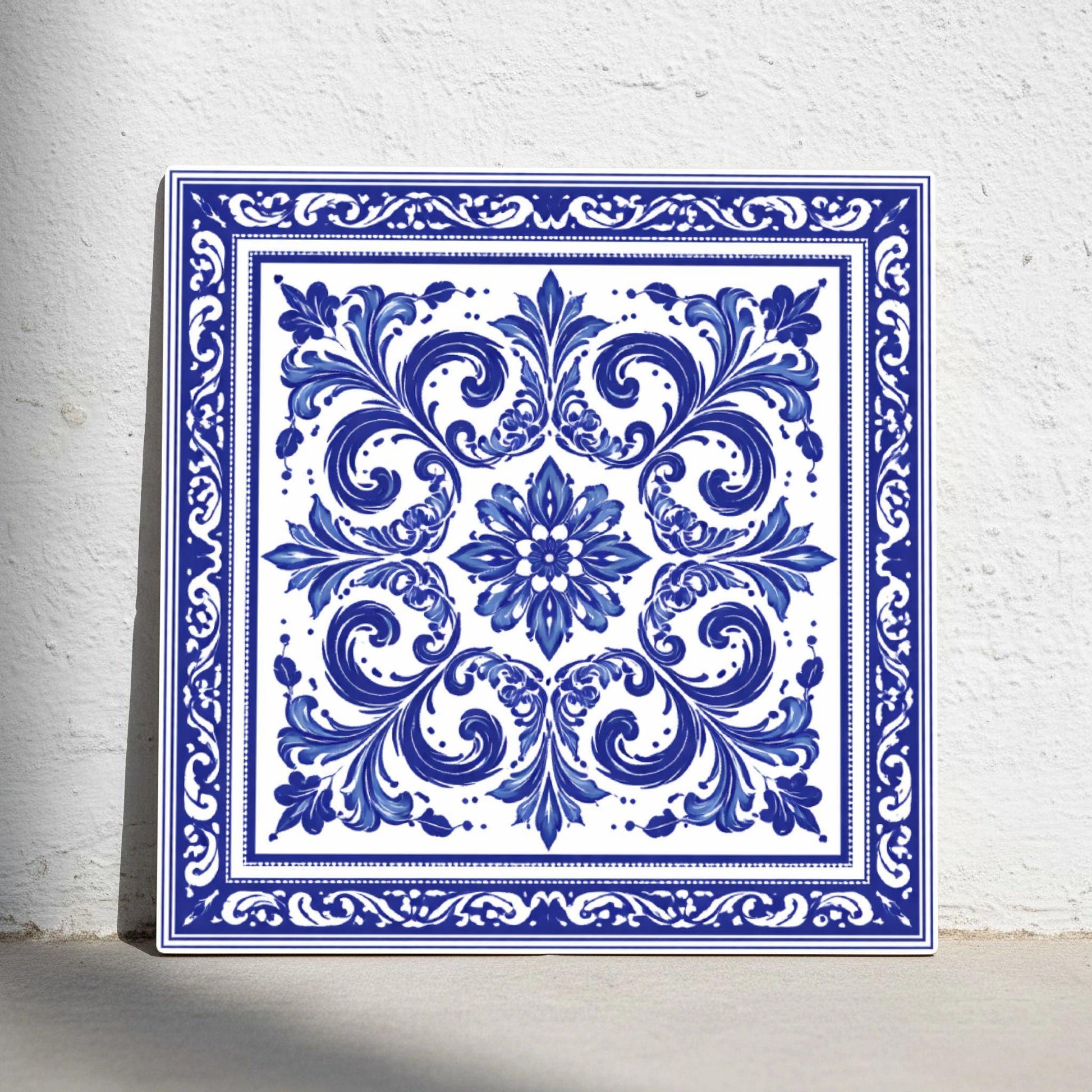 Ceramic Tile Málaga Blue — Andalusian Spanish Style
