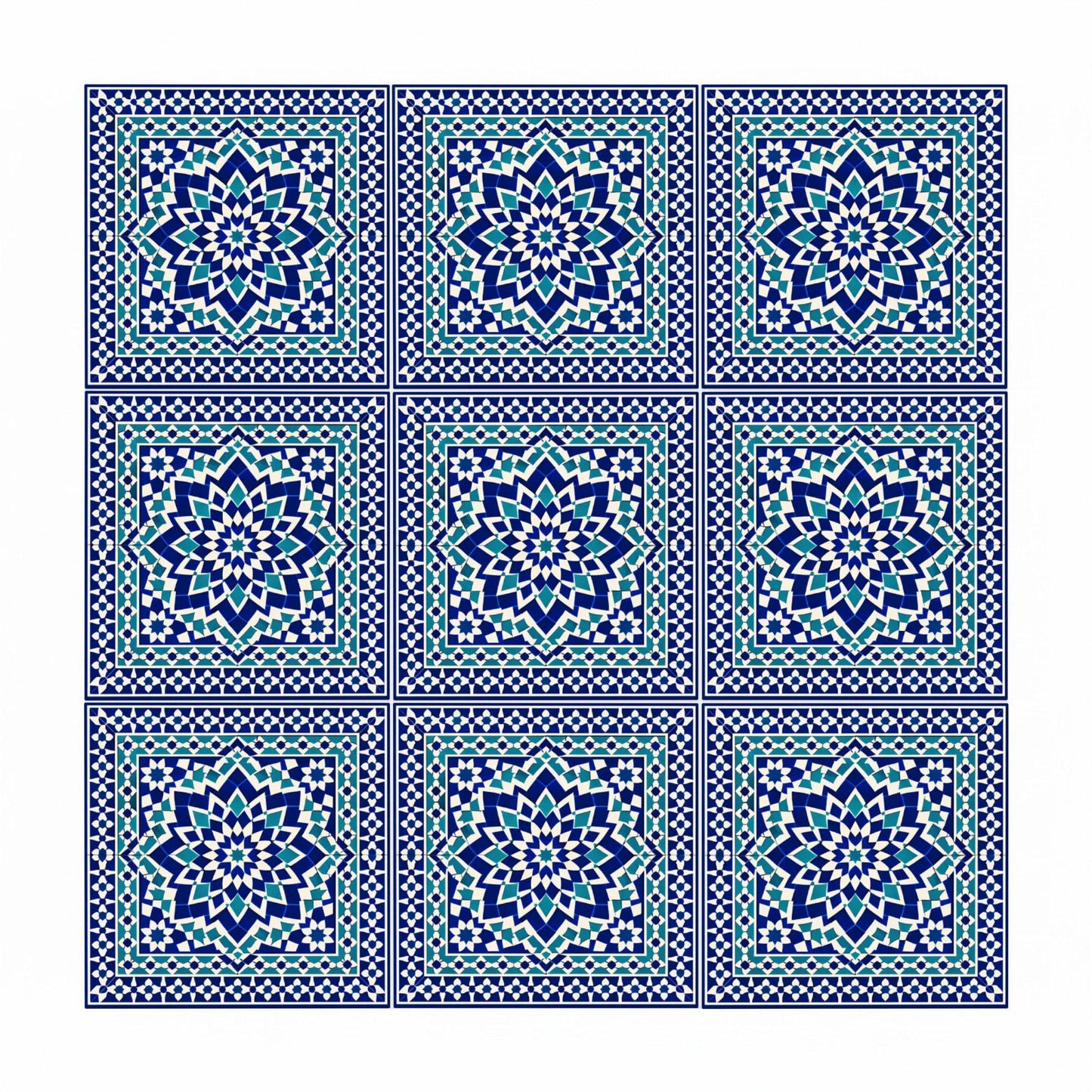 Azulejo-Fliese Córdoba Andalusisch Stern — Spanisches Erbe-Design