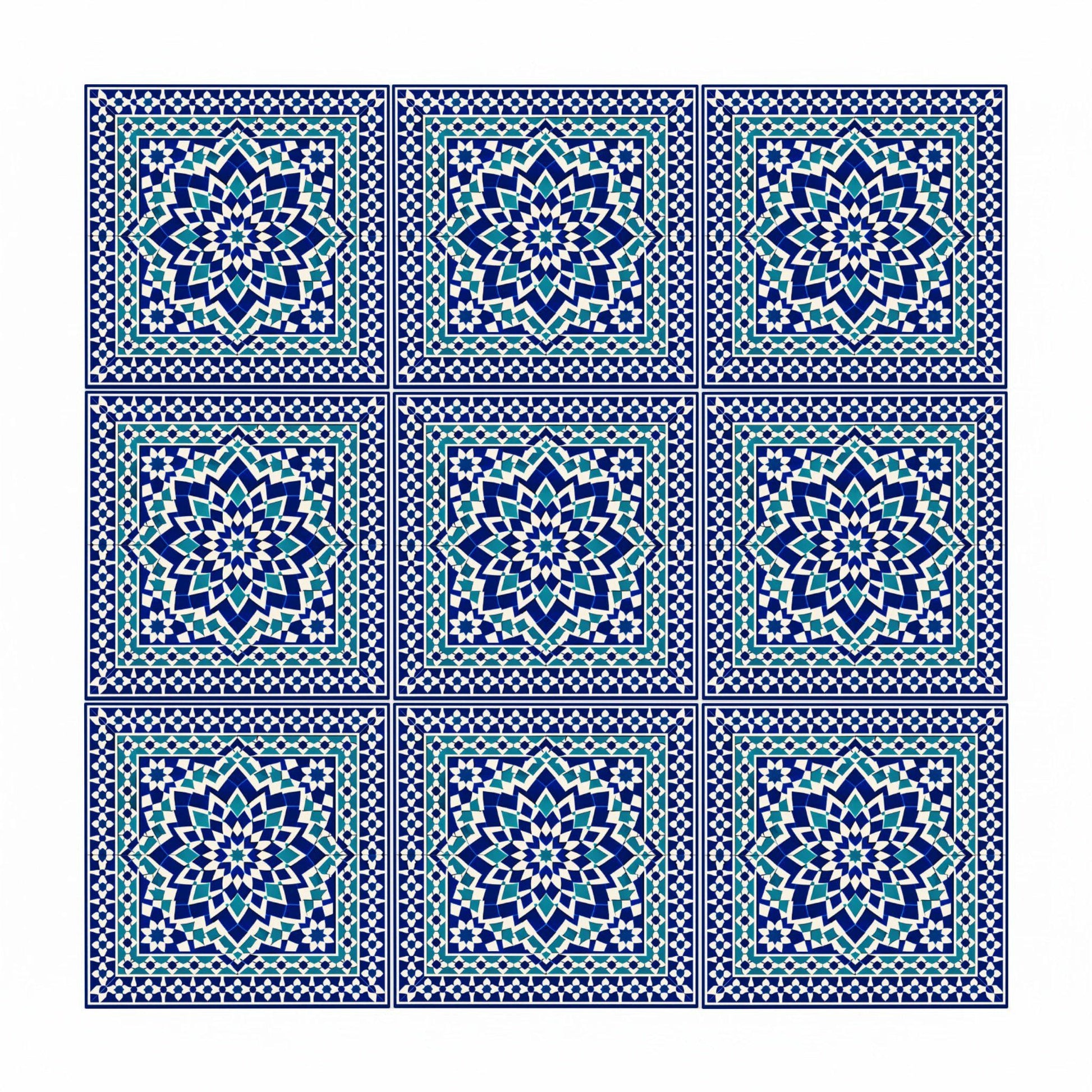 Azulejo-Fliese Córdoba Andalusisch Stern — Spanisches Erbe-Design