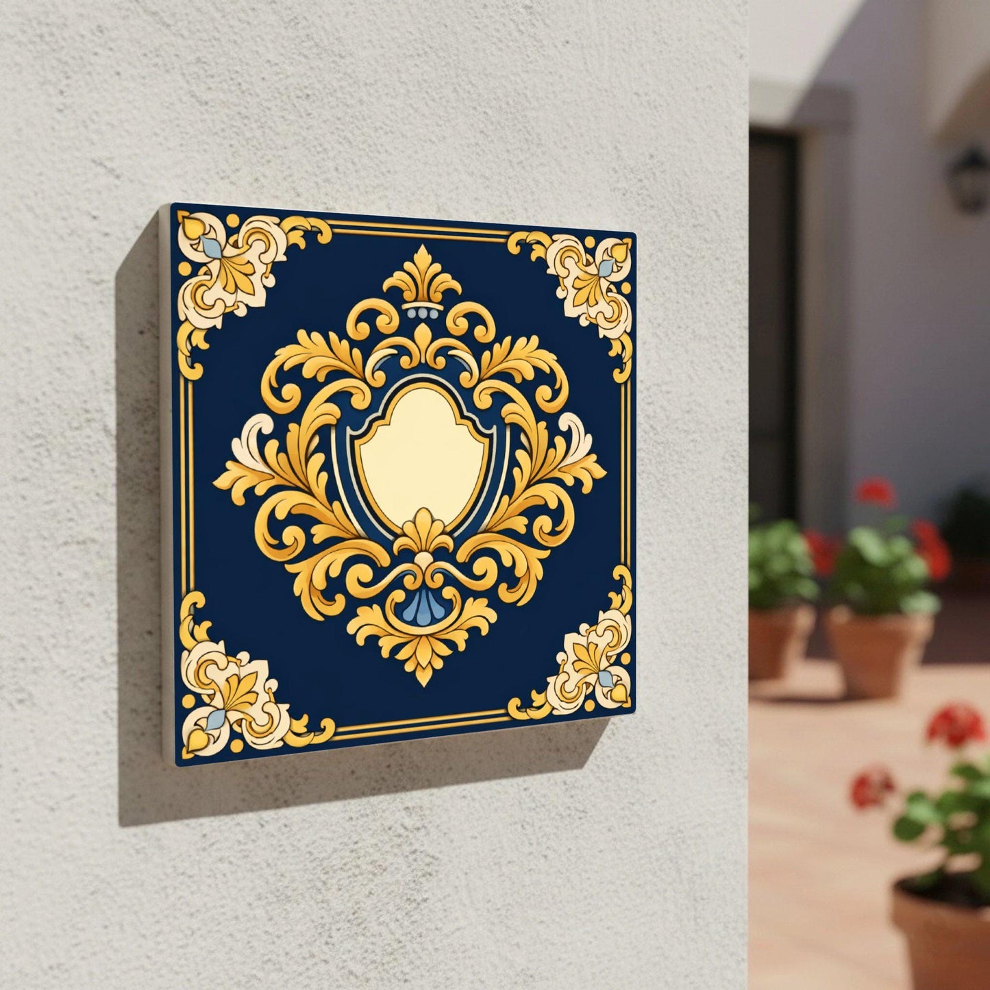 Ceramic Tile Lyon Heraldic — Contemporary Geometric Décor