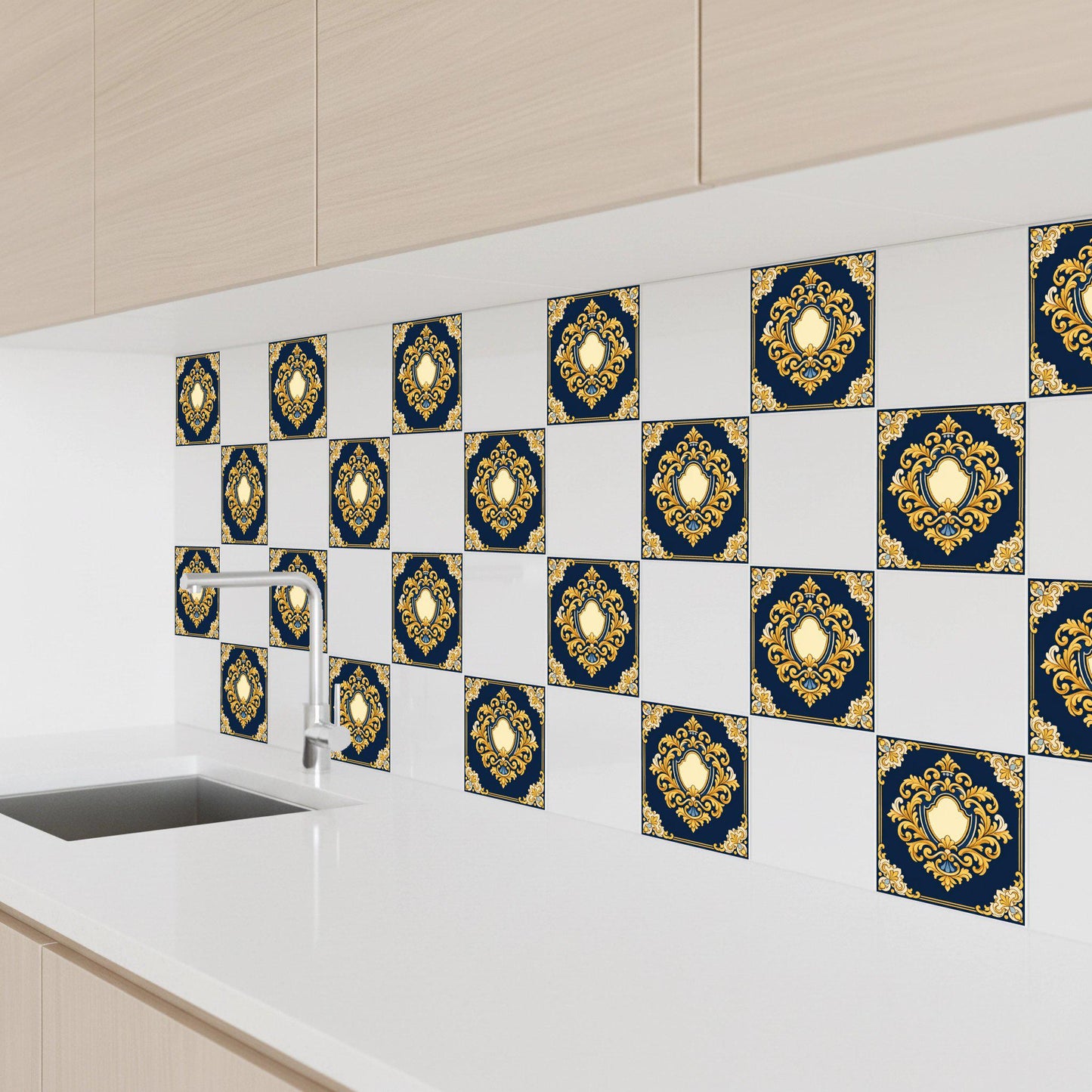 Ceramic Tile Lyon Heraldic — Contemporary Geometric Décor