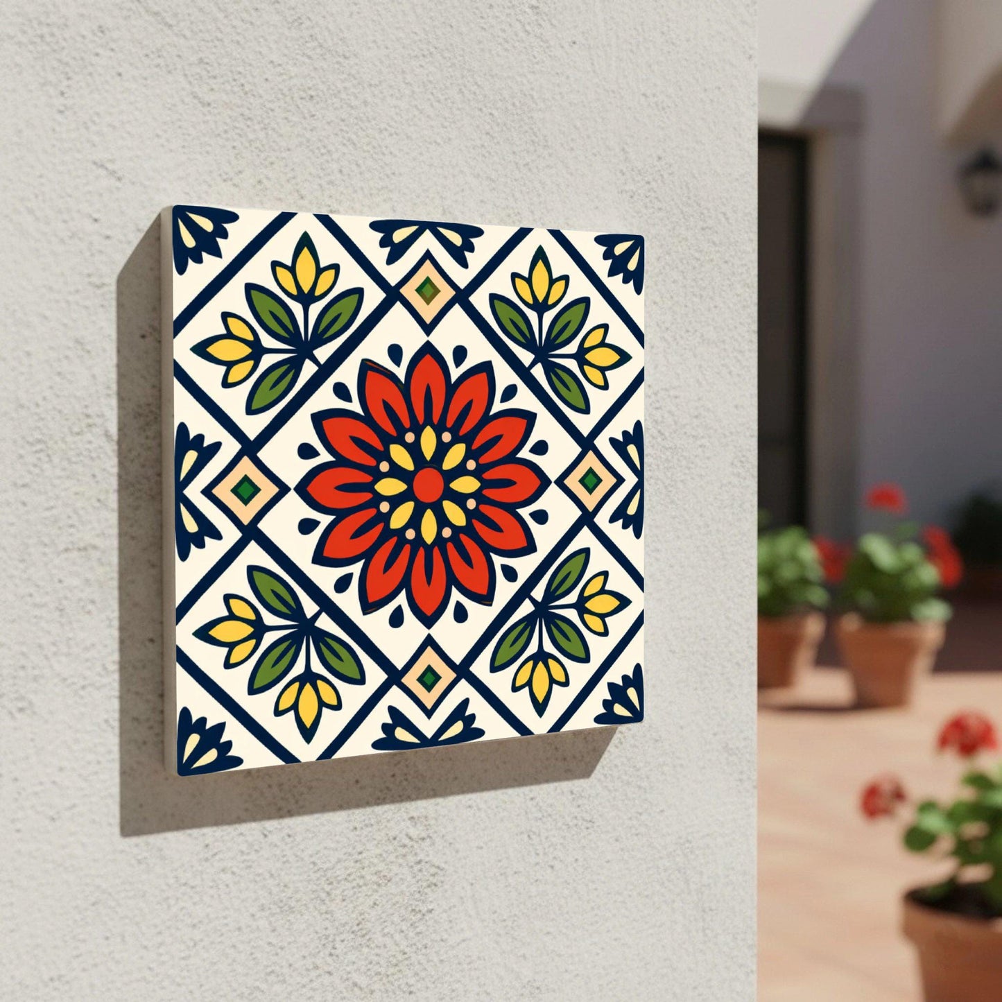 Fliese Hungarian Volkstümlich Floral · Natur-Dekor