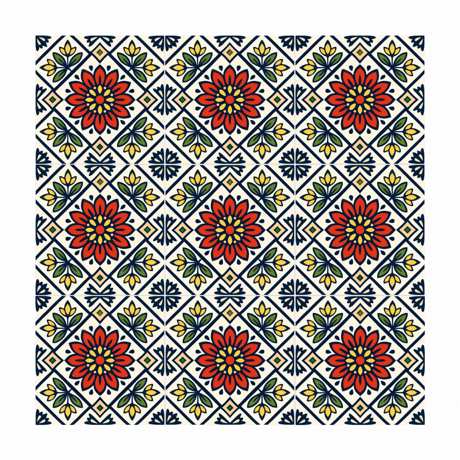 Fliese Hungarian Volkstümlich Floral · Natur-Dekor