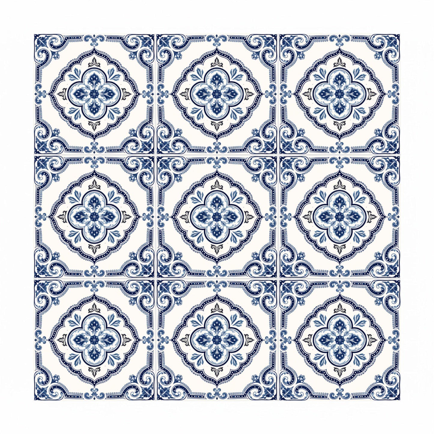 Azulejo Galician azul y blanco