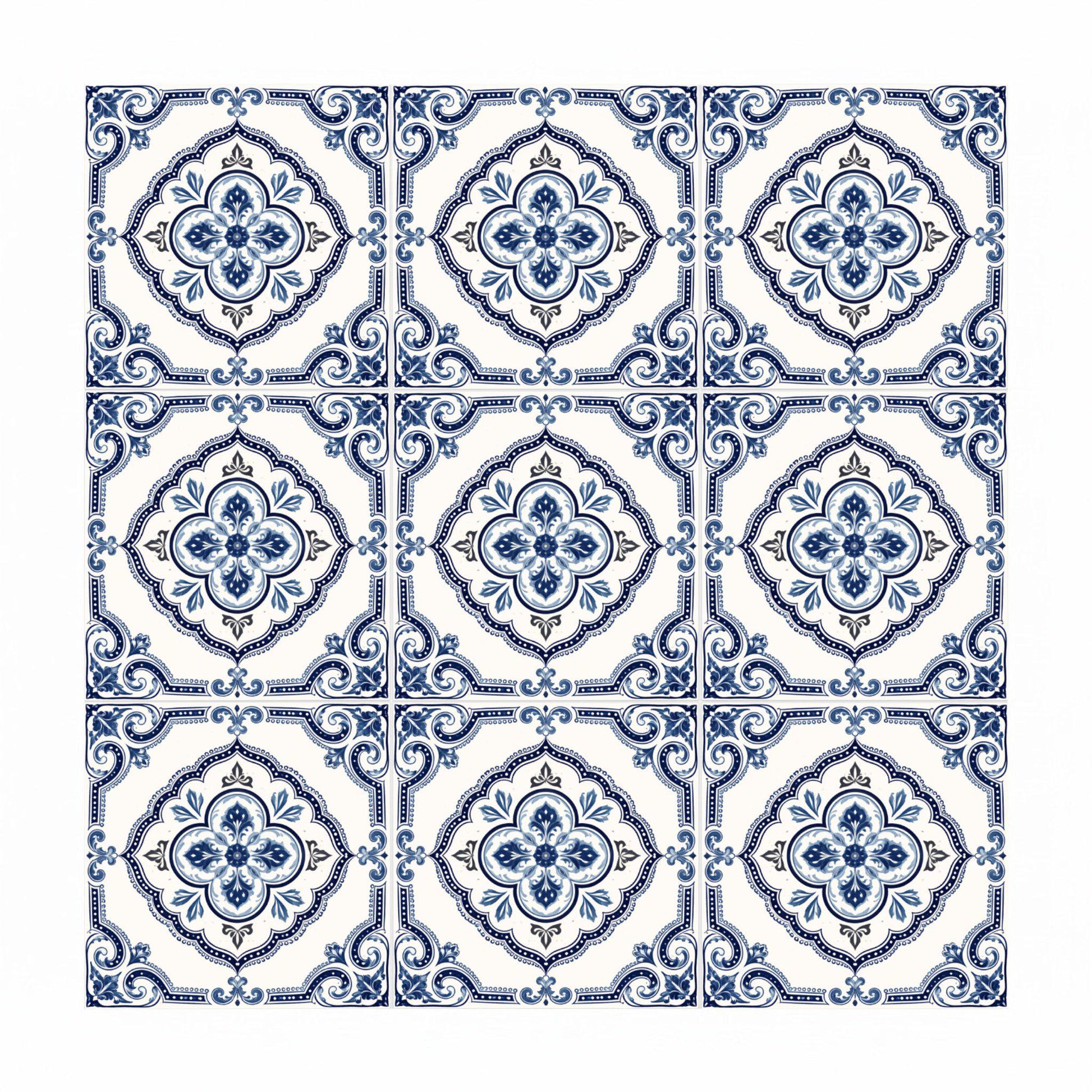 Azulejo Galician azul y blanco
