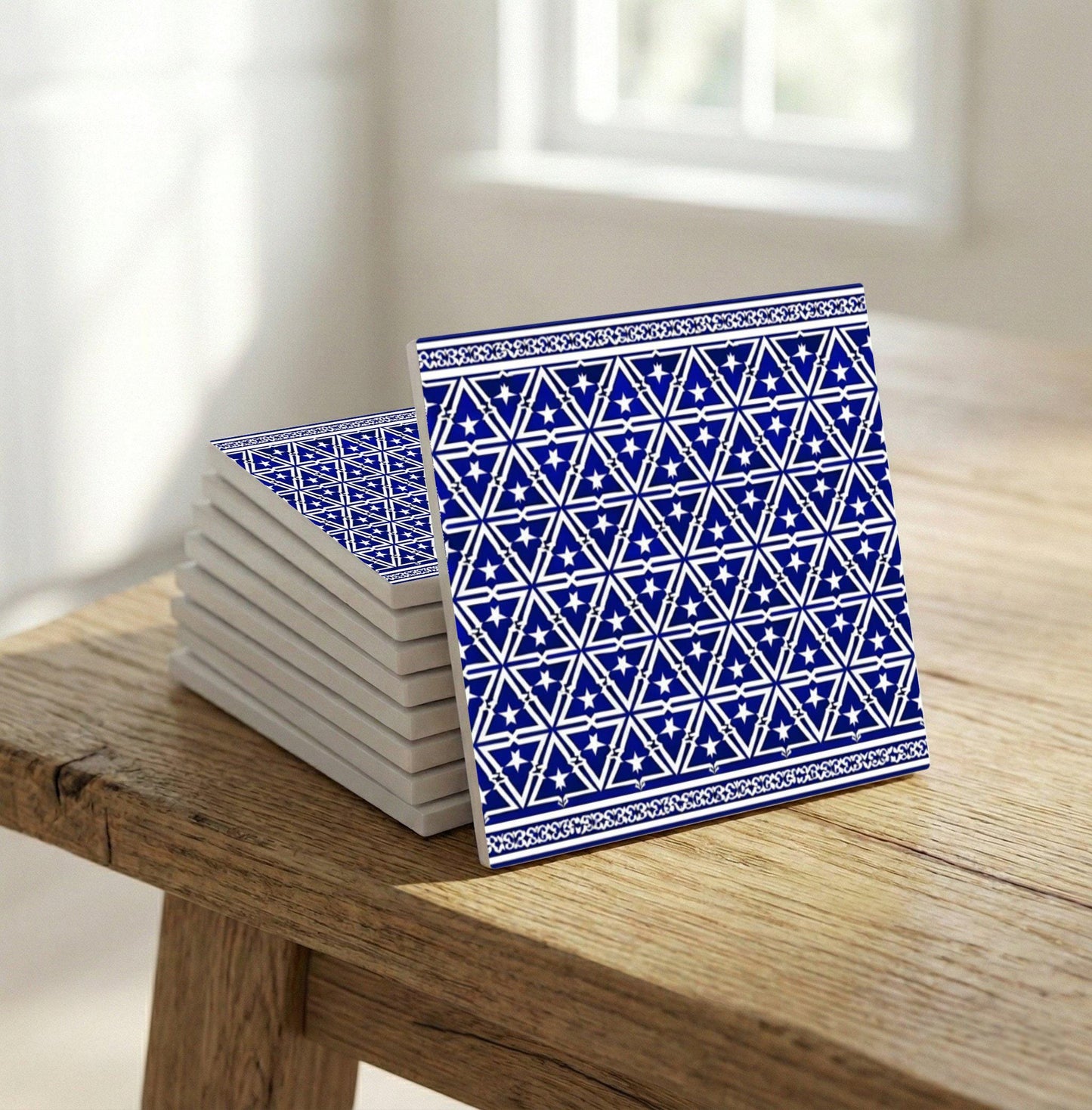 Azulejo Amalfi azul celosía
