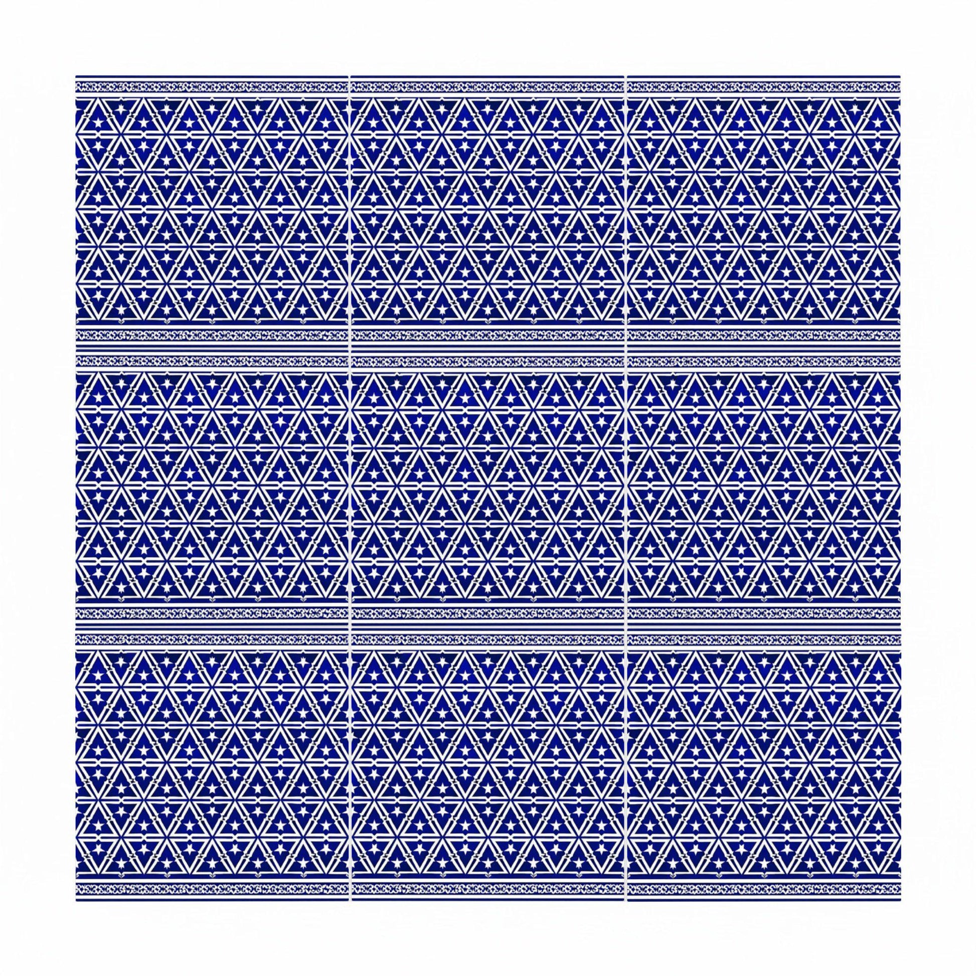 Azulejo Amalfi azul celosía