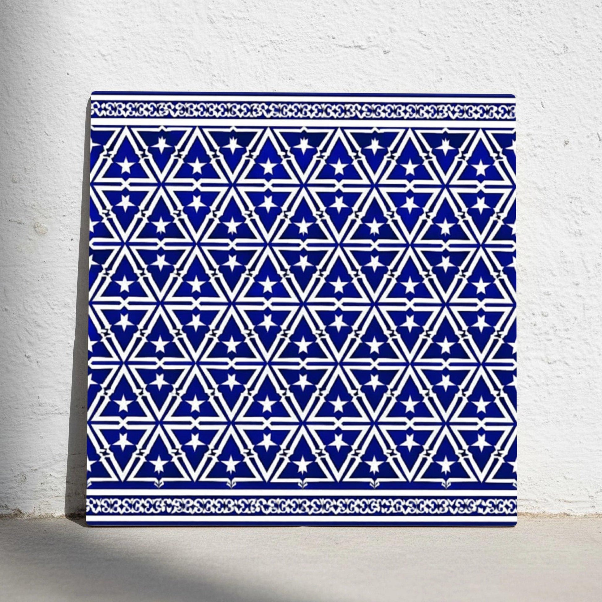 Azulejo Amalfi azul celosía