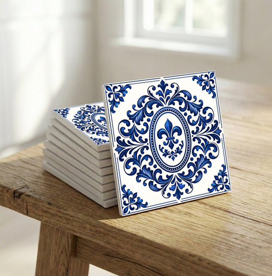 Azulejo Toulouse flor de lis