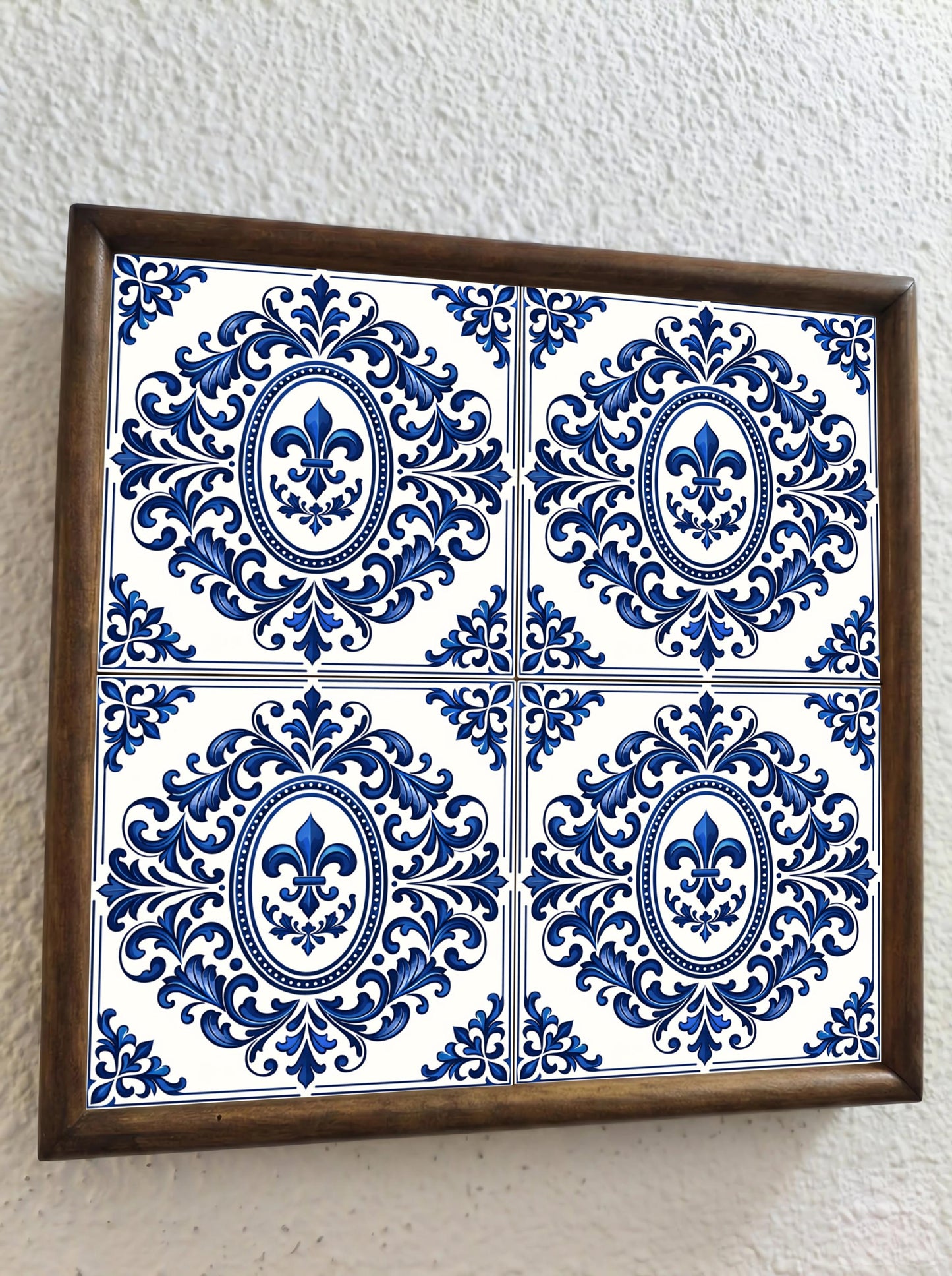 Azulejo Toulouse flor de lis — Ricordo di Viaggio in Ceramica