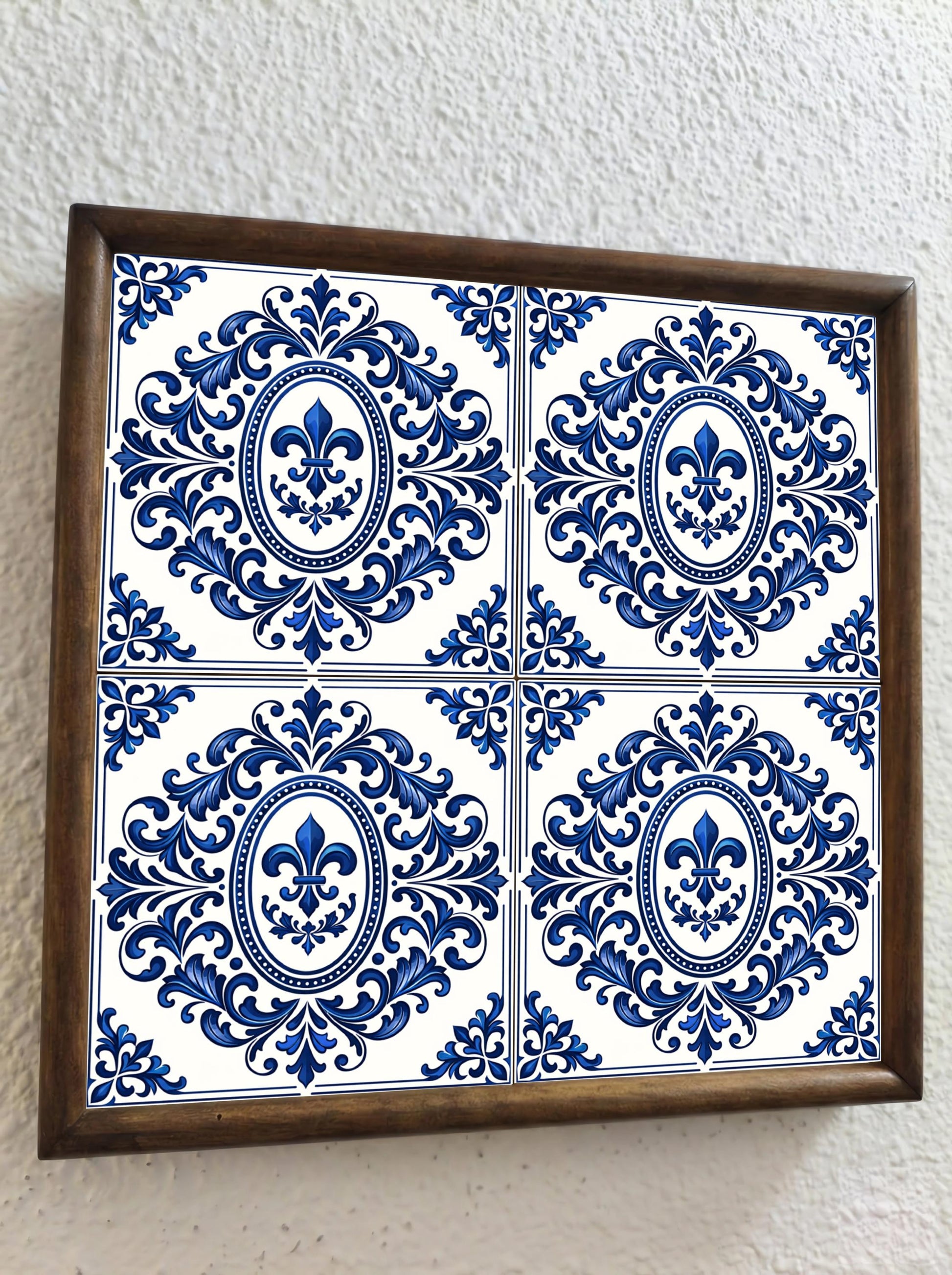 Azulejo Toulouse flor de lis — Ricordo di Viaggio in Ceramica