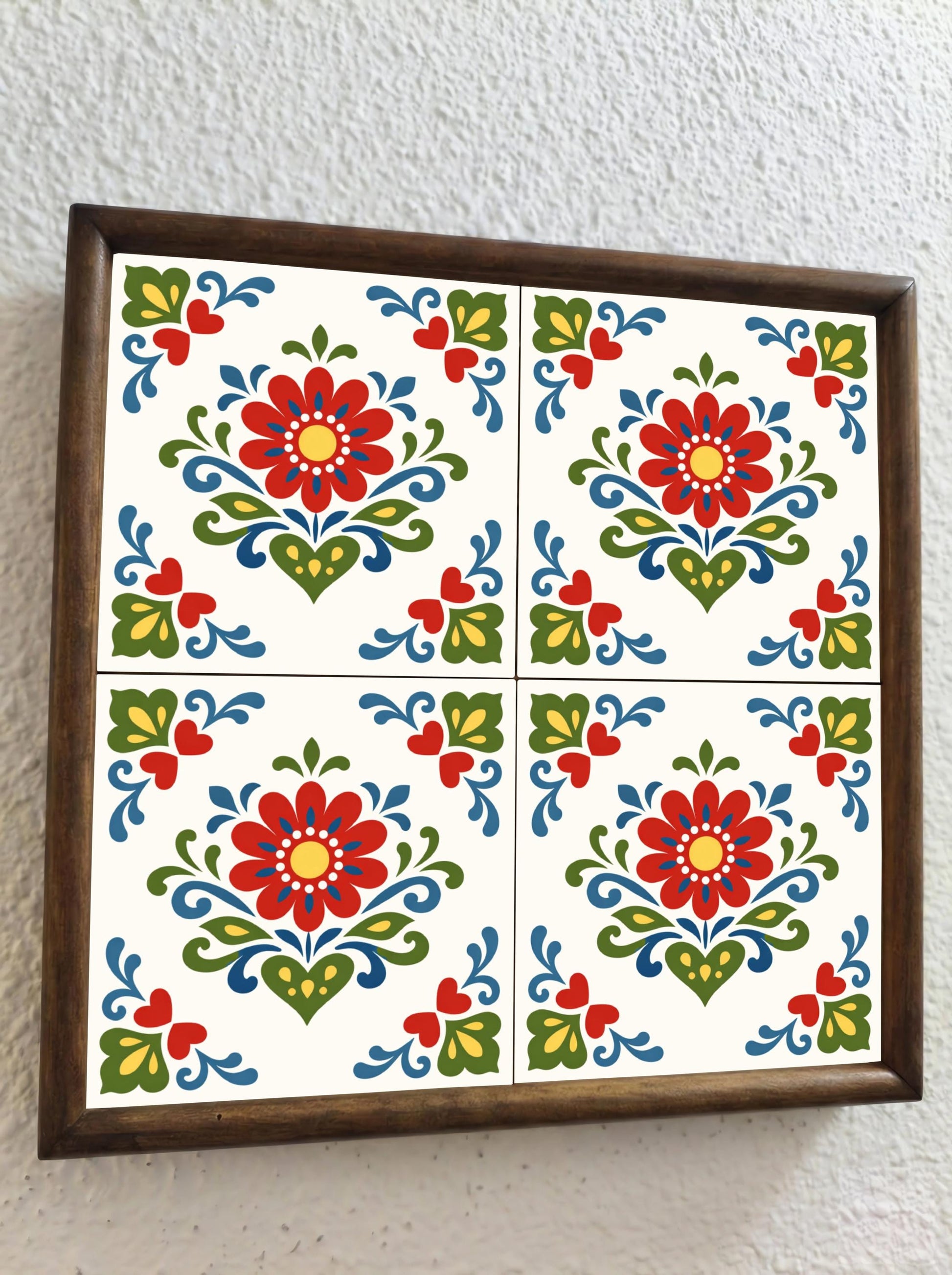 Zakopane Folk Floral — Floral & Botanical Design Ceramic Tile