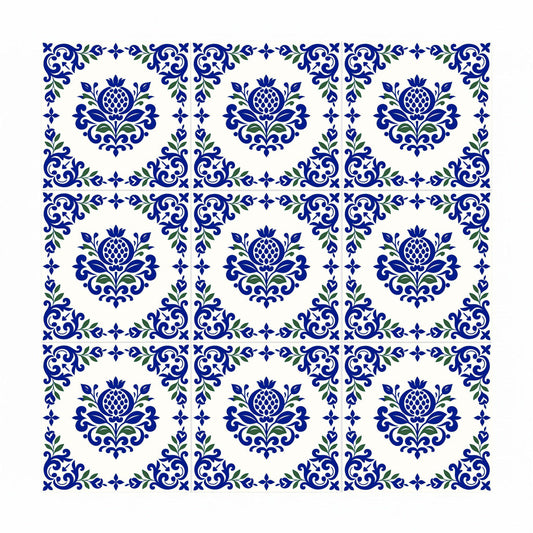 Azulejo Lisbon rama de olivo
