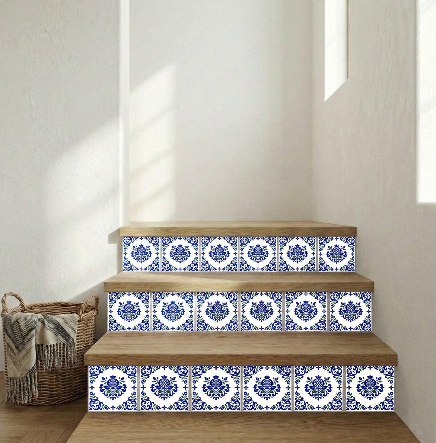 Azulejo-Fliese Lisbon Olivenzweig — Lissabonner Azulejo-Charme