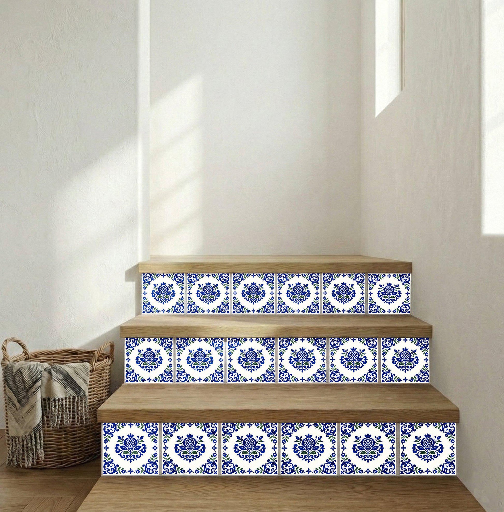 Azulejo-Fliese Lisbon Olivenzweig — Lissabonner Azulejo-Charme