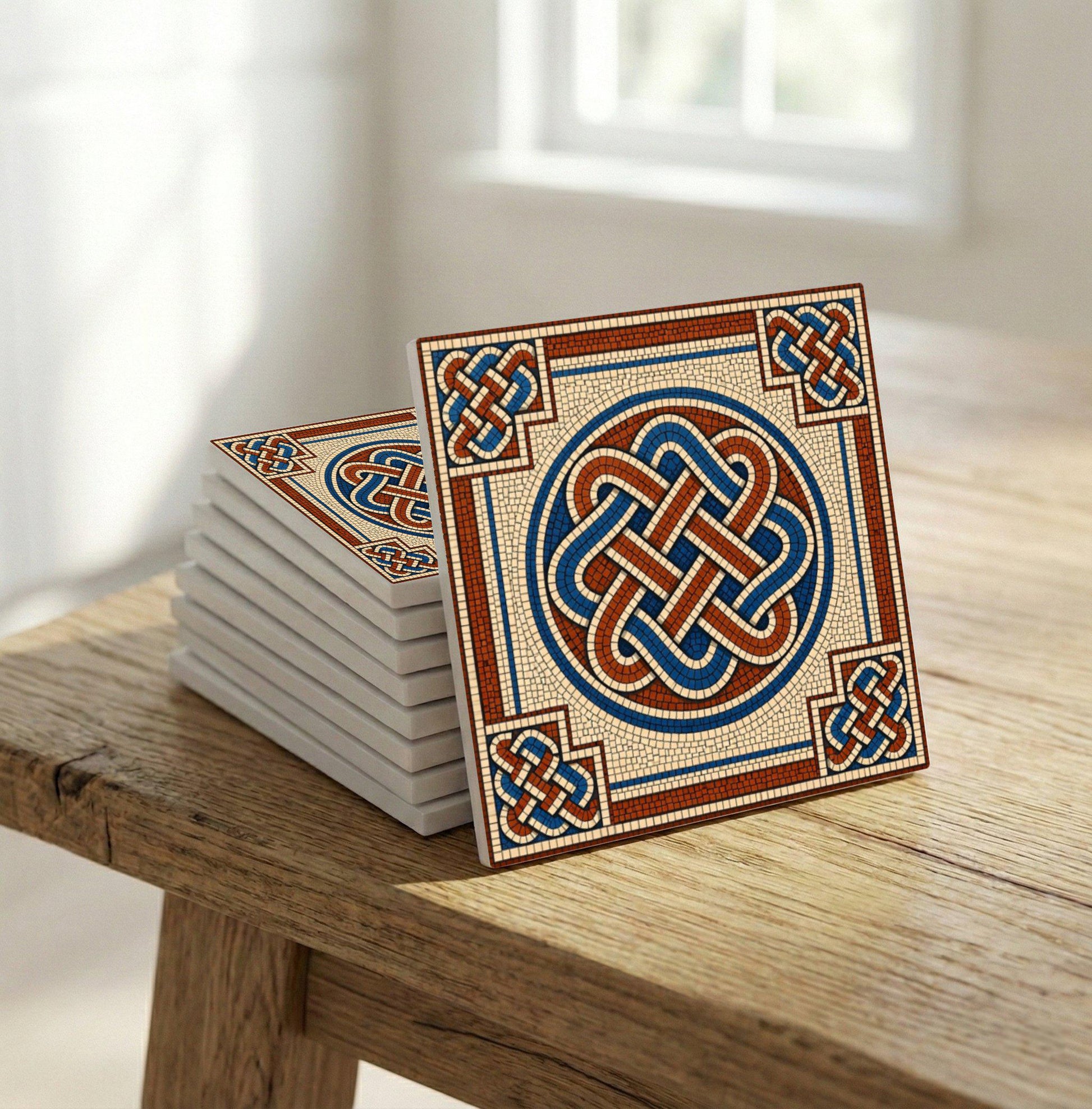 Dublin Celtic Knot — Precision-Line Geometry Decorative Tile