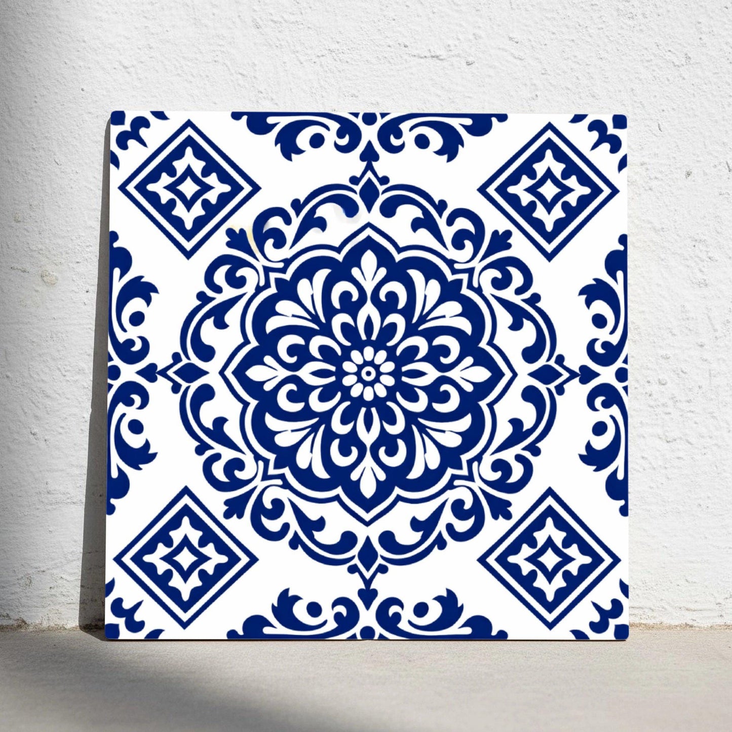 Azulejo Seville Médaillon Bleu — Style Andalou