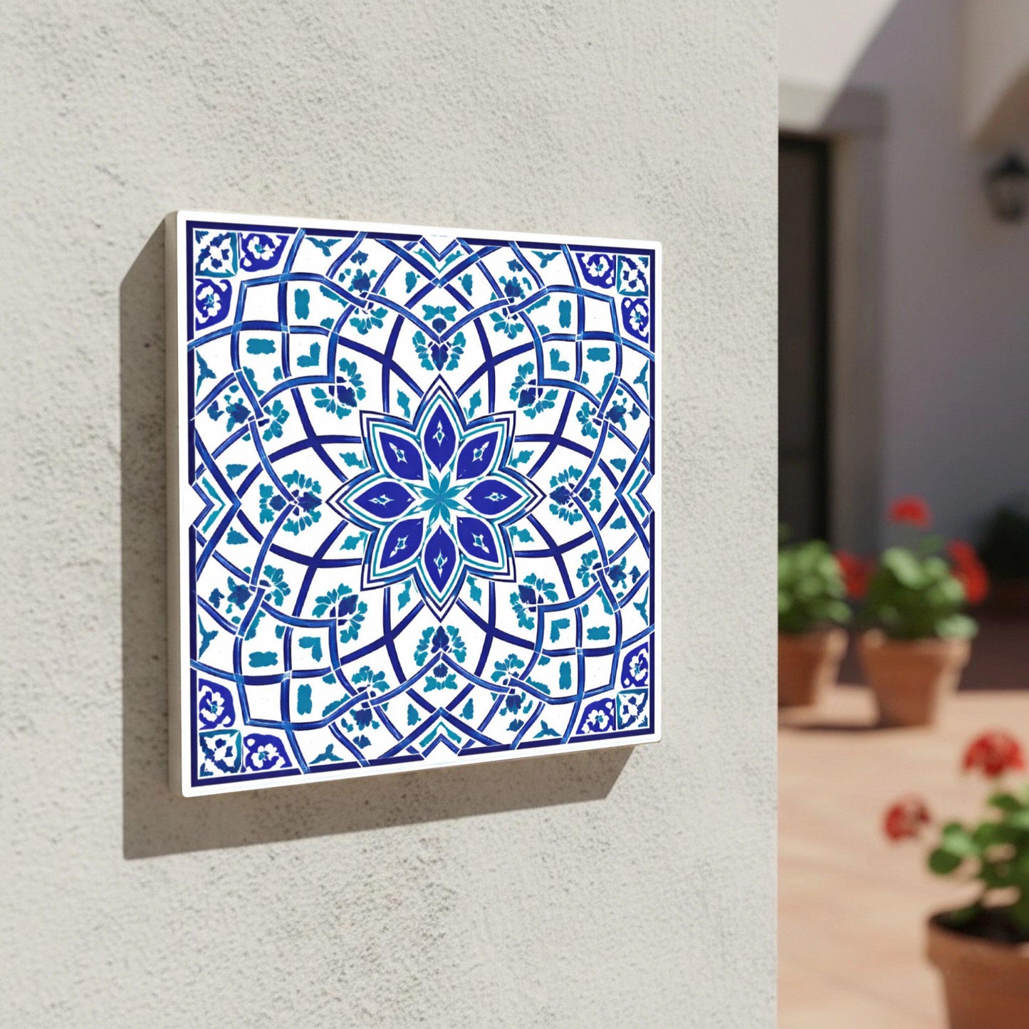 Zagreb Geometric Medallion — Precision-Line Geometry Ceramic Tile