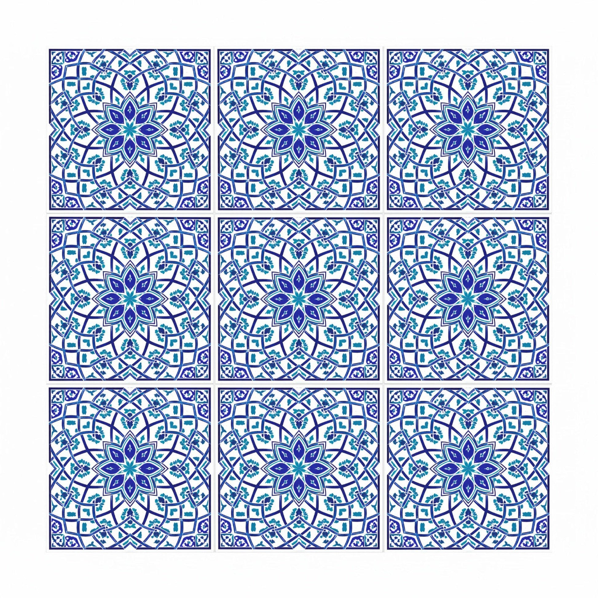 Zagreb Geometric Medallion — Precision-Line Geometry Ceramic Tile