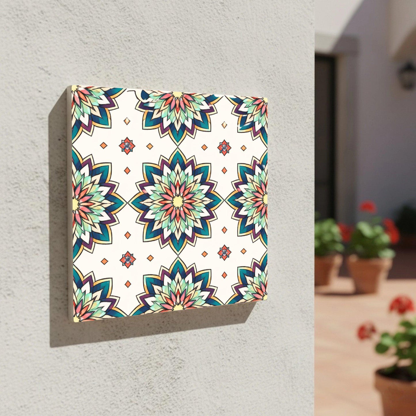Marrakech Star Mosaic — Moorish Zellige Design Ceramic Tile