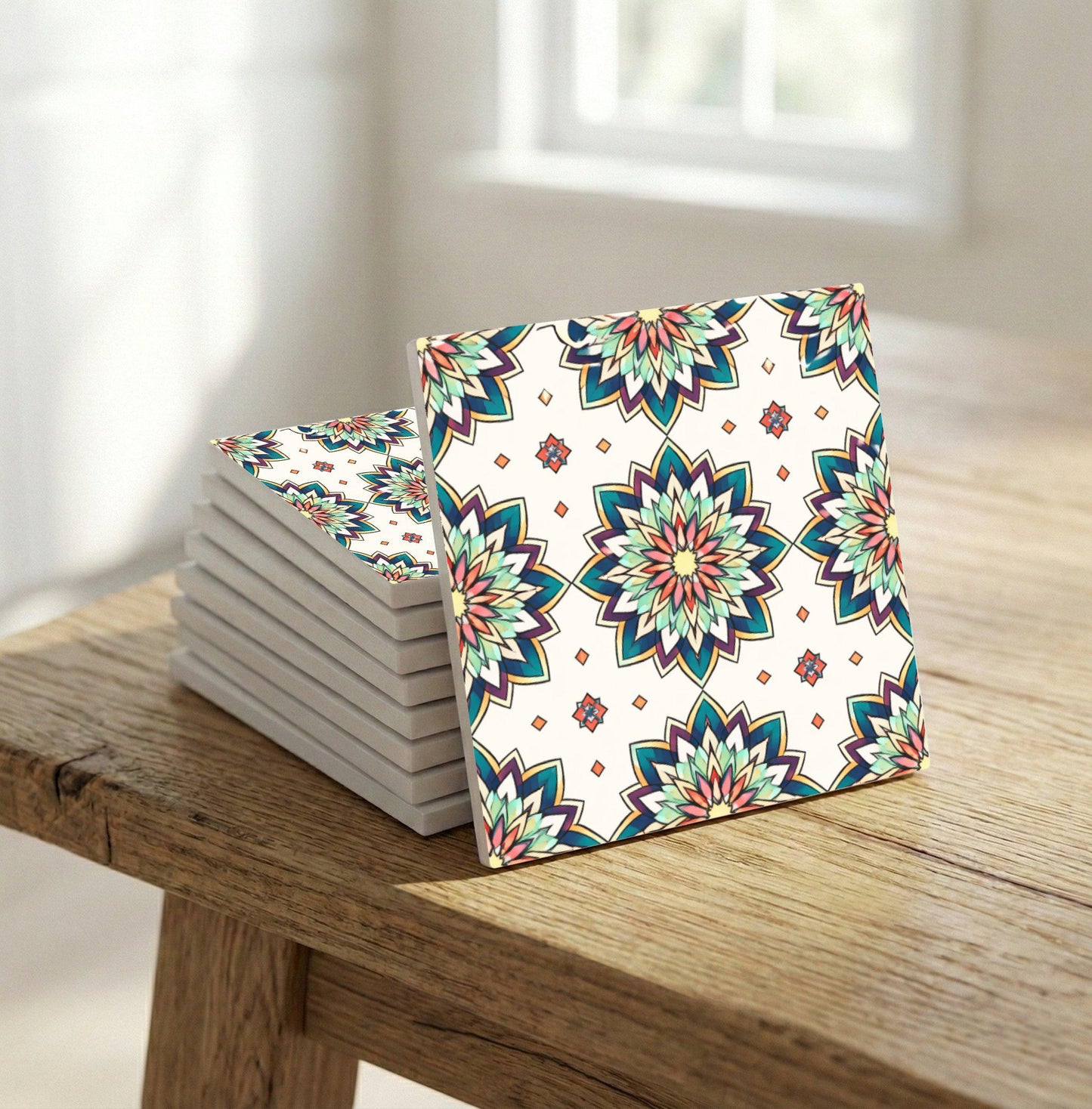 Marrakech Star Mosaic — Moorish Zellige Design Ceramic Tile