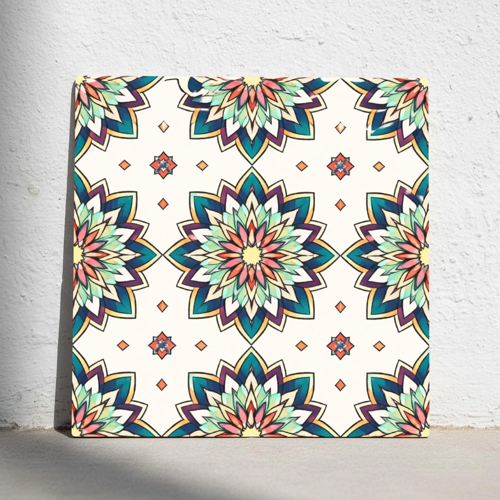 Marrakech Star Mosaic — Moorish Zellige Design Ceramic Tile