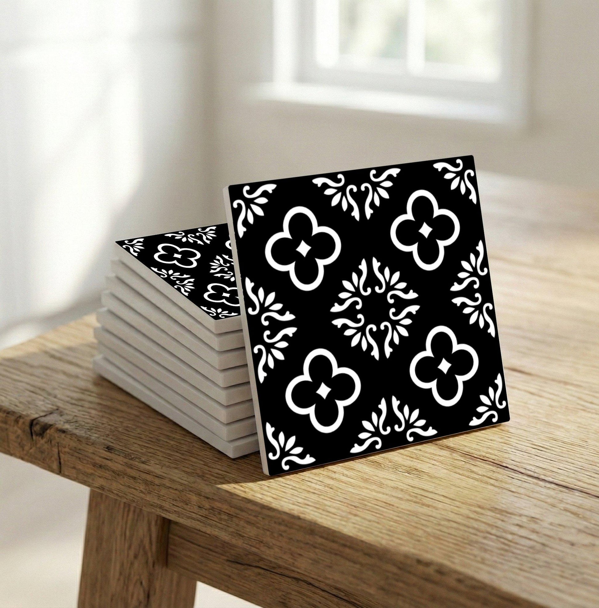 Paris Noir Fleur — Keramikfliese, Städte- & Reise-Fliese