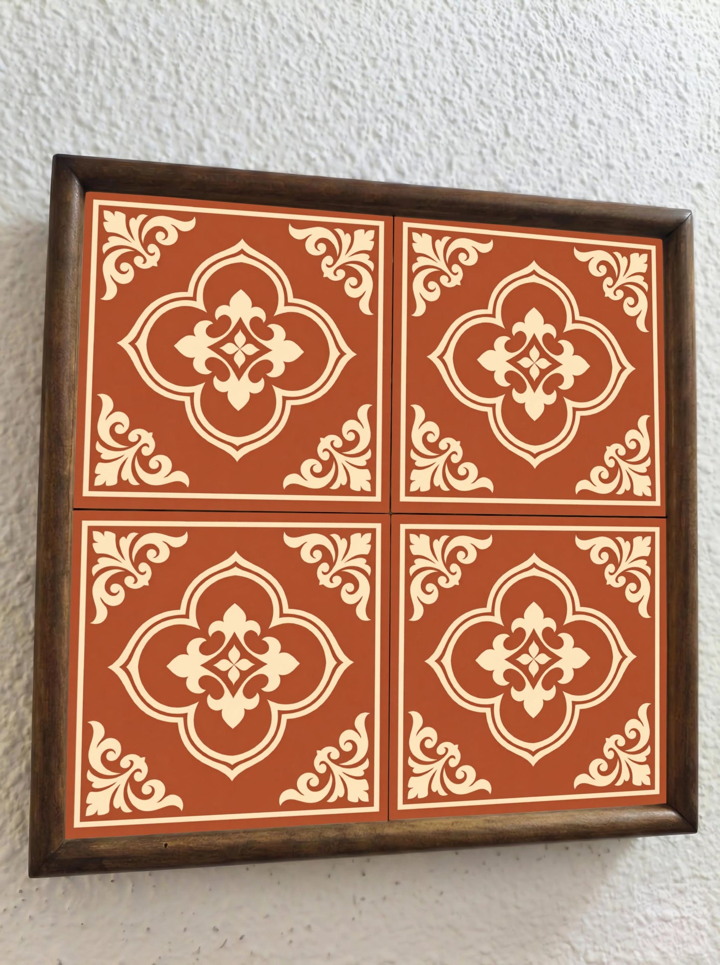 Azulejo Terracotta Ornamentale — Piastrella Mediterranea da Cucina