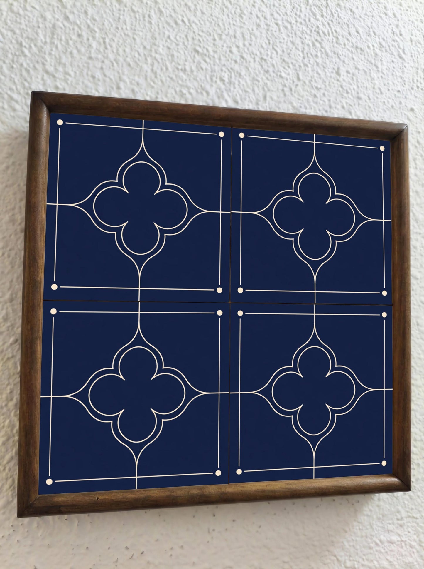 Ceramic Tile Paros Midnight — Vintage-Style Ornament