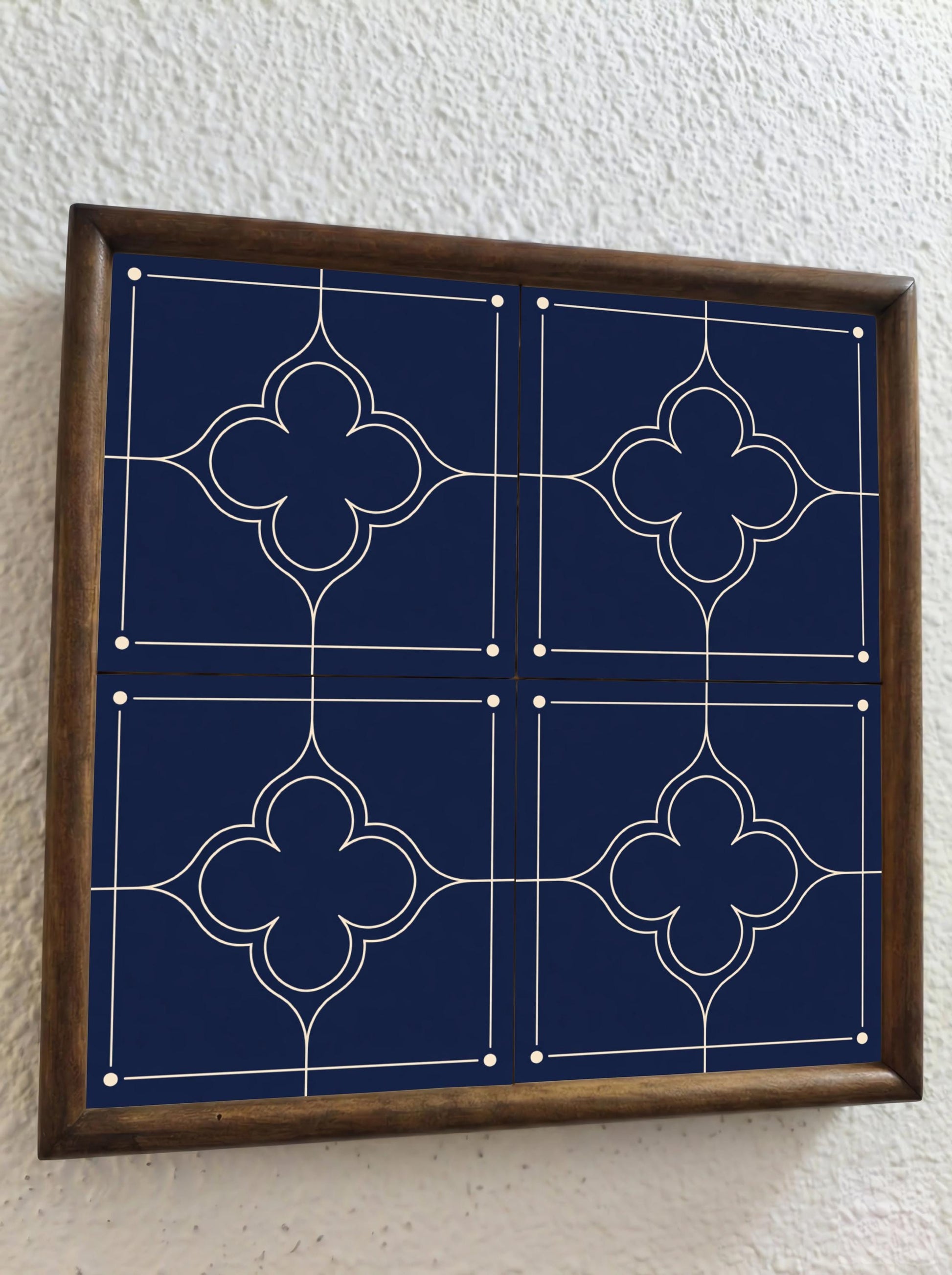 Ceramic Tile Paros Midnight — Vintage-Style Ornament