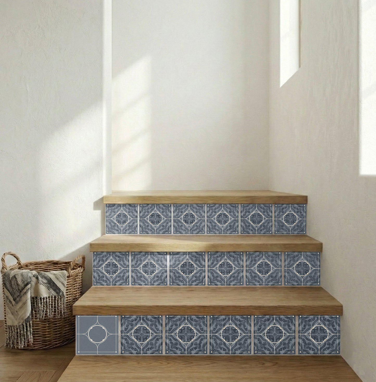 Ceramic Tile Grey Stone Style Minimalist — Vintage-Style Ornament
