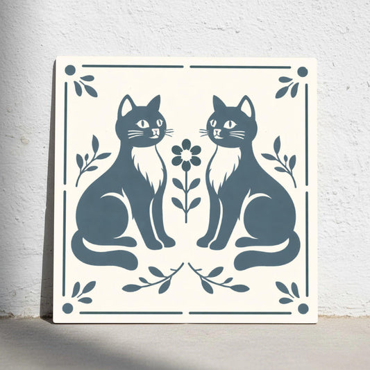 Azulejo Cute popular gato