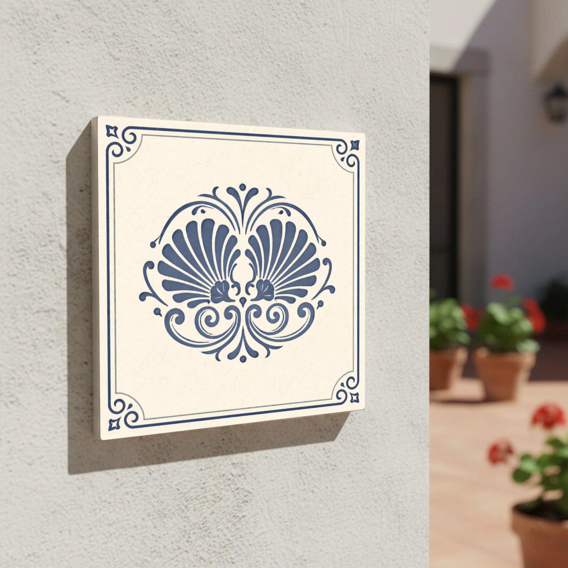 Azulejo Azul concha