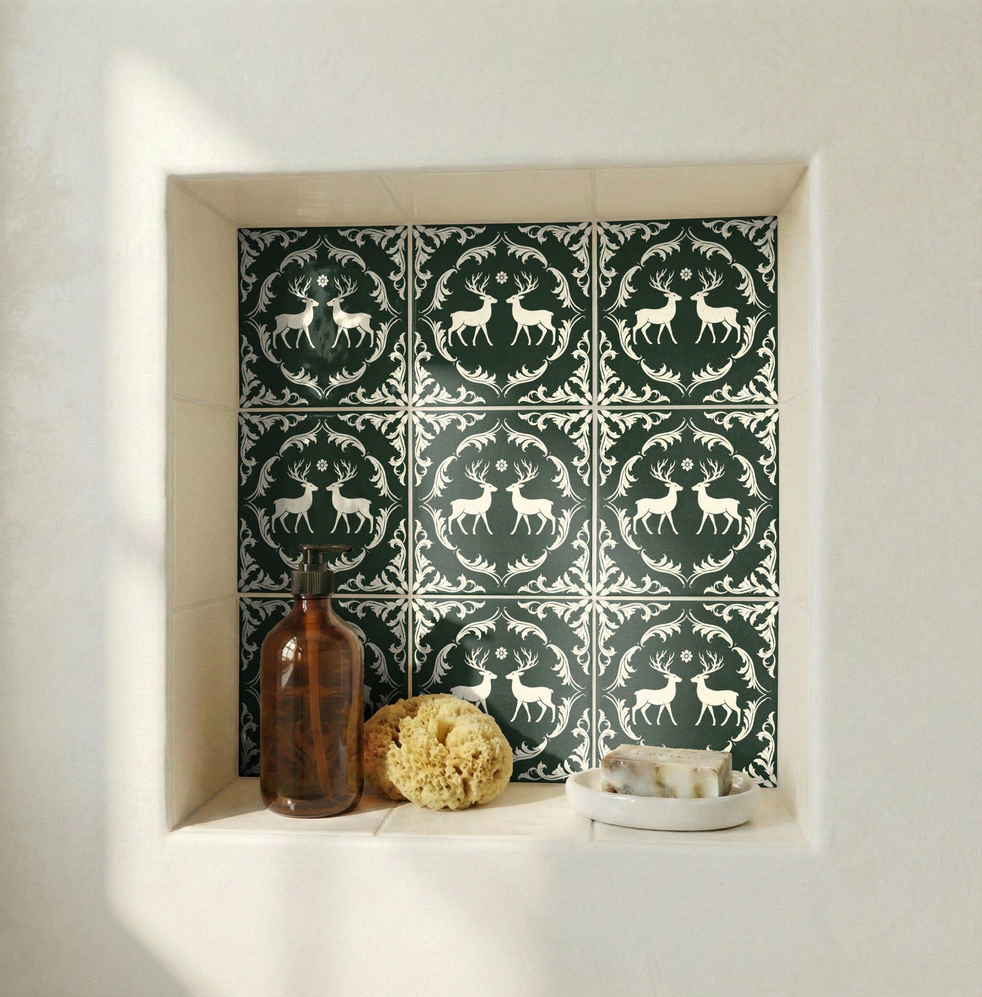 Azulejo Forest Stag