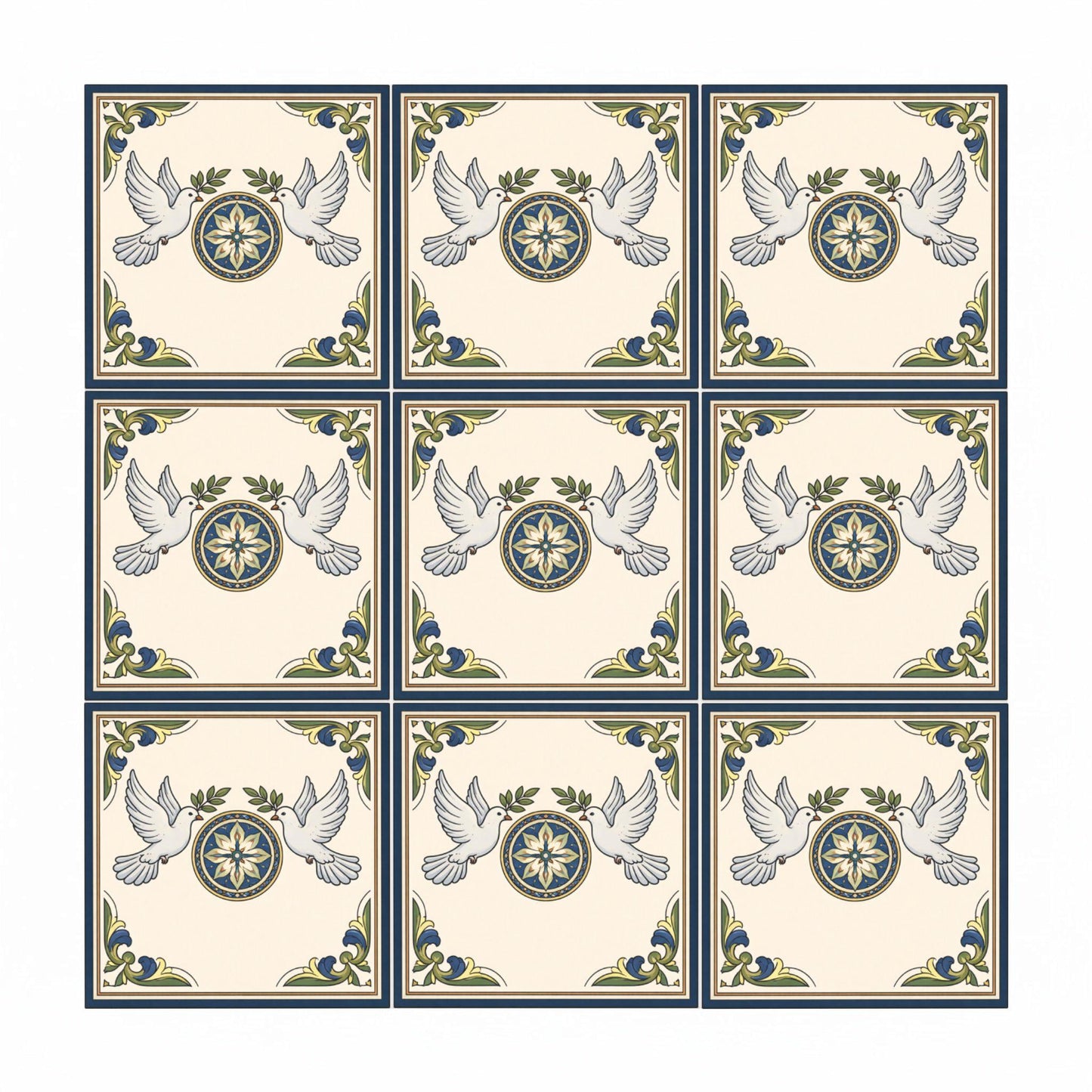 Azulejo Assisi Peace Dove