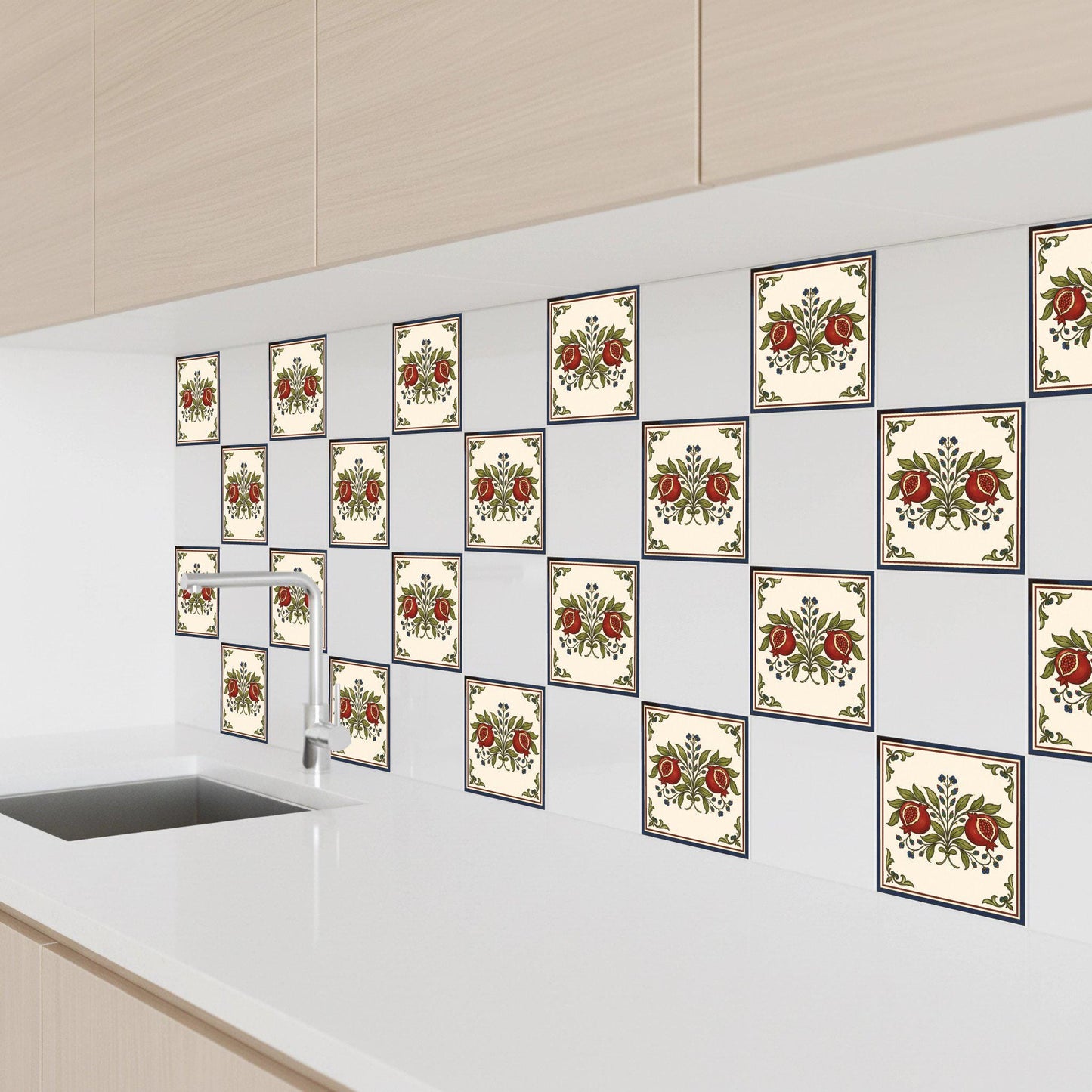 Azulejo-Fliese Granatapfel, Spanien Granatapfel — Maurisch-andalusisches Muster