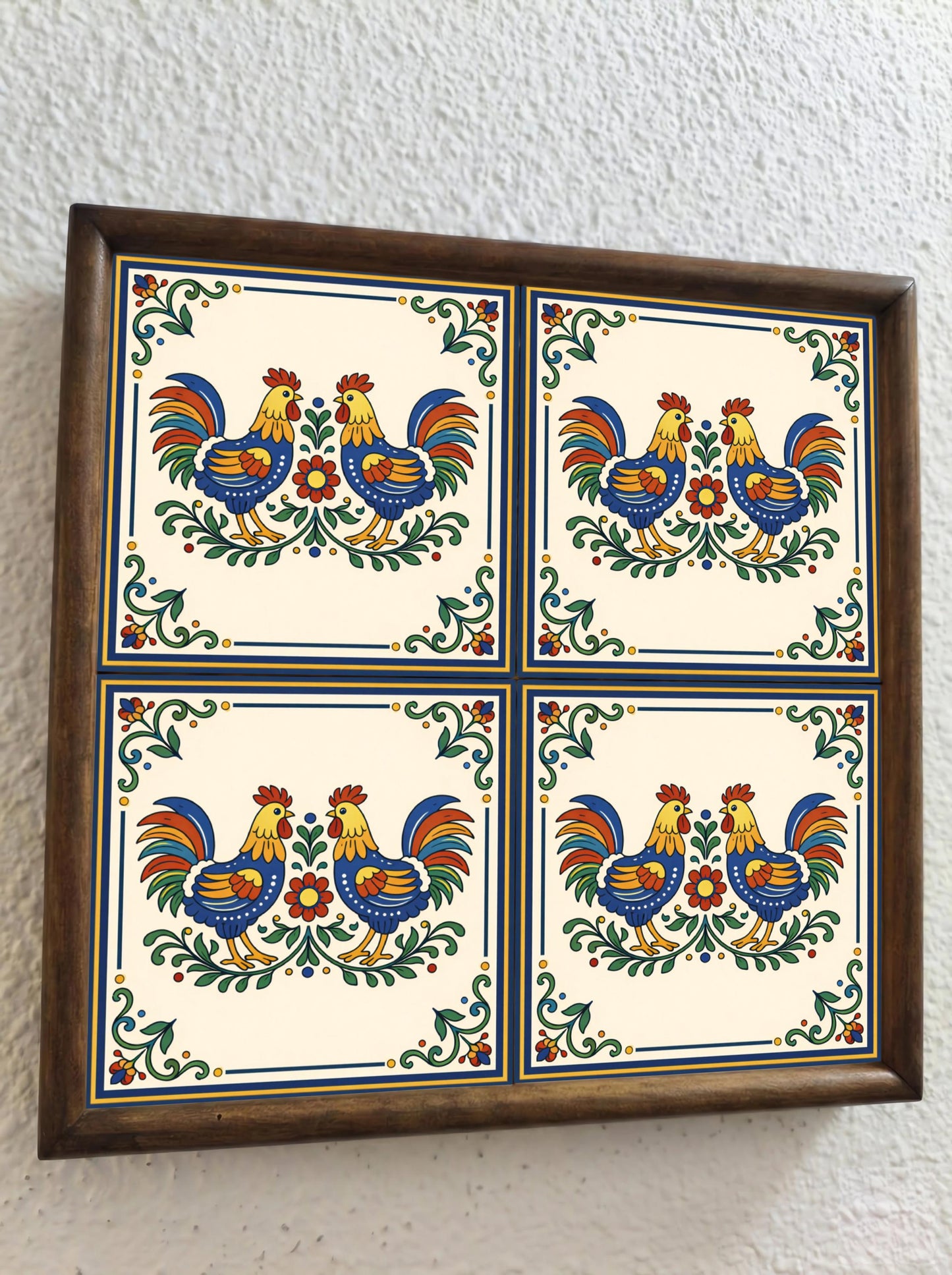 Carreau Vietri sul Mare gallo · Décor Intemporel