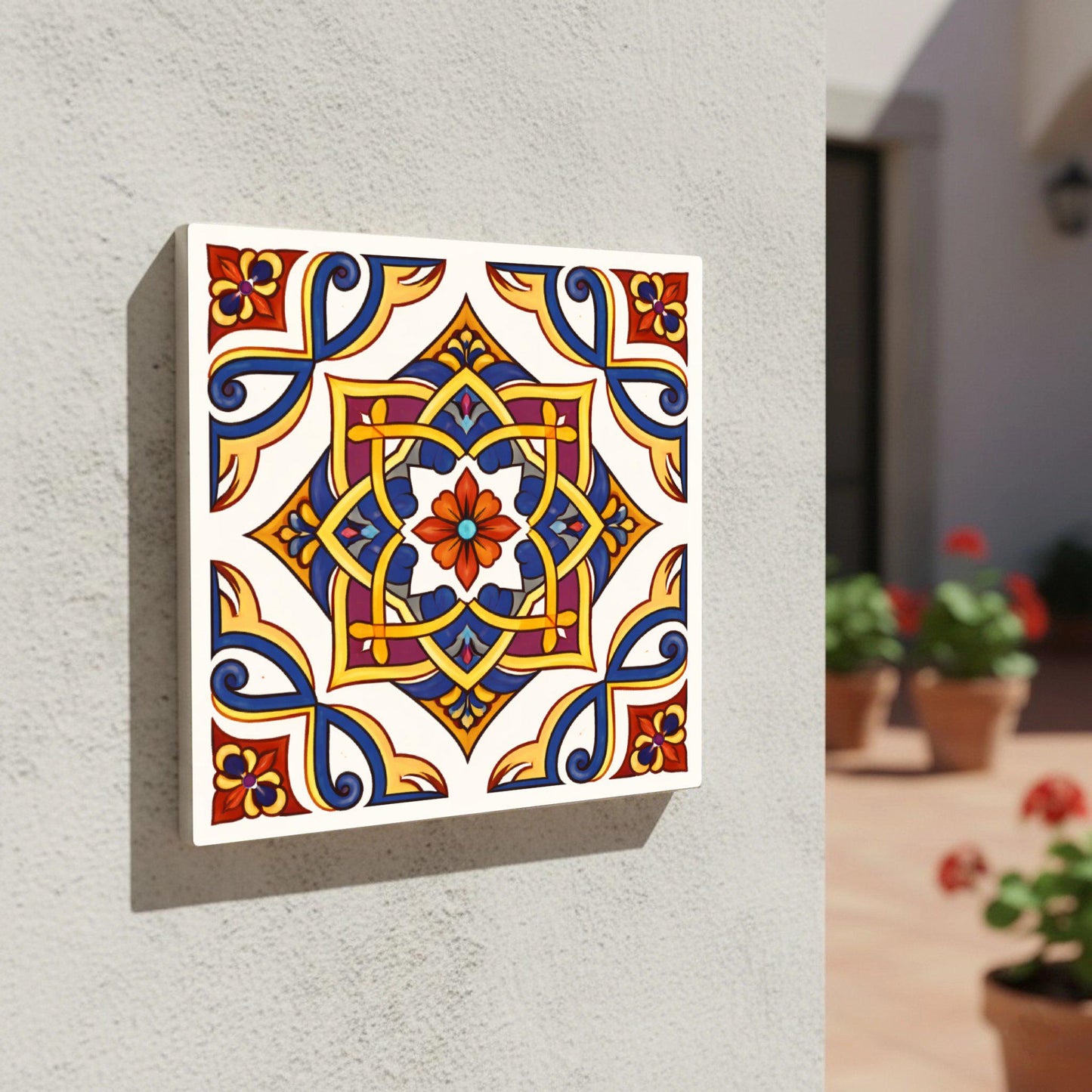 Majolika von Traditionelles Erbe · Keramik-Wandfliese — Modernes geometrisches Design