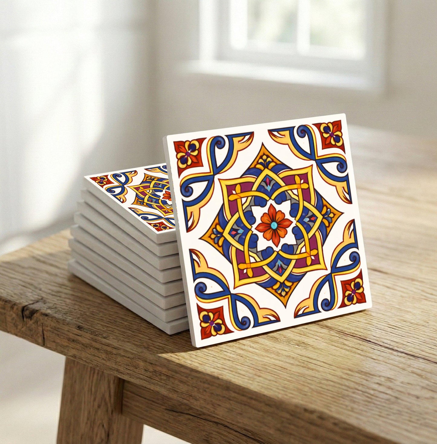 Majolika von Traditionelles Erbe · Keramik-Wandfliese — Modernes geometrisches Design