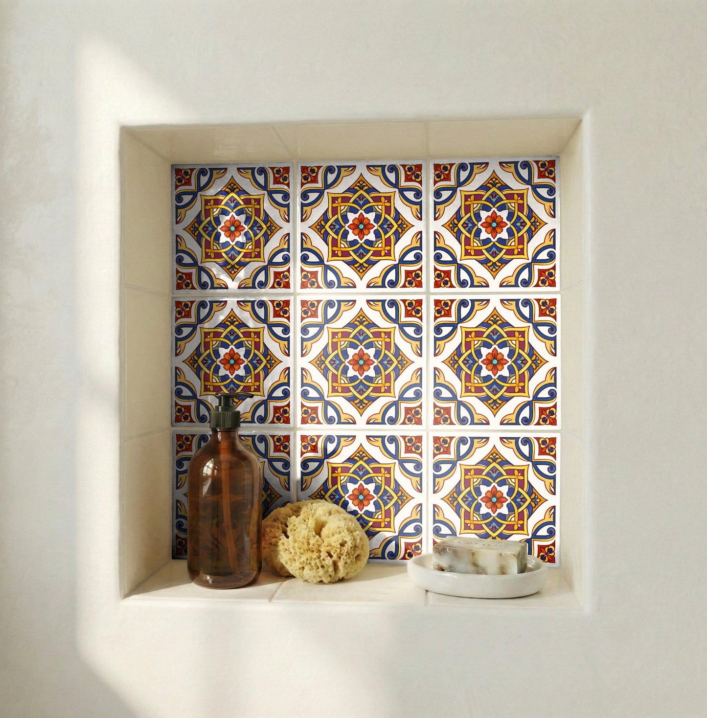 Majolika von Traditionelles Erbe · Keramik-Wandfliese — Modernes geometrisches Design