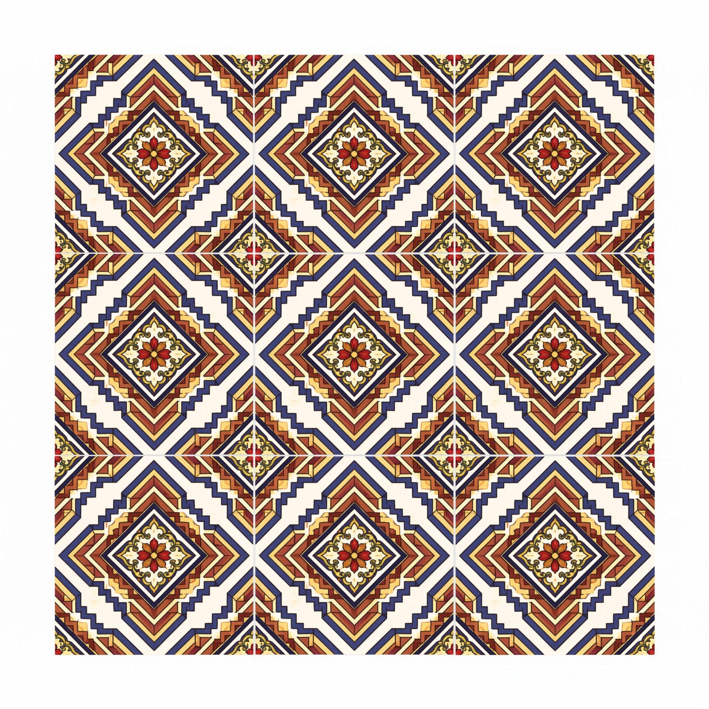 Sahara di Eredità Tradizionale · Mattonella — Decoro Geometrico Contemporaneo