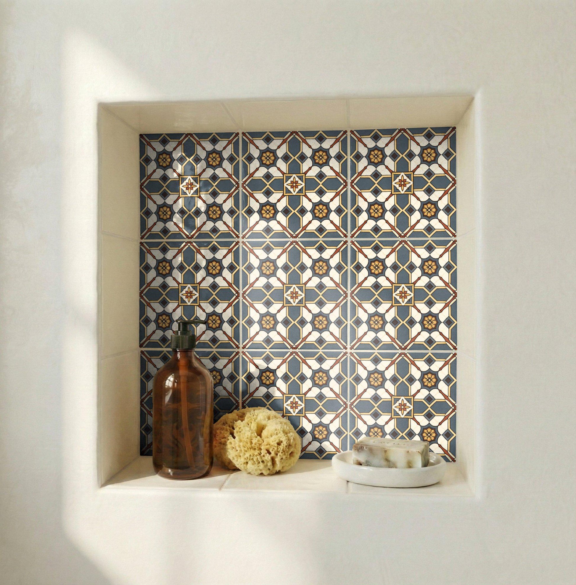Azulejo Old World rosetón