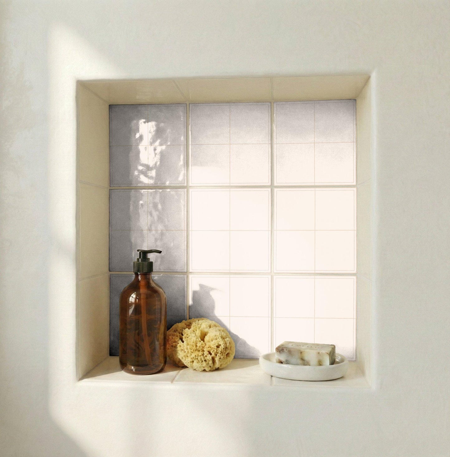Mediterranean Minimalist · Ceramic Wall Tile — Coastal Mediterranean Décor