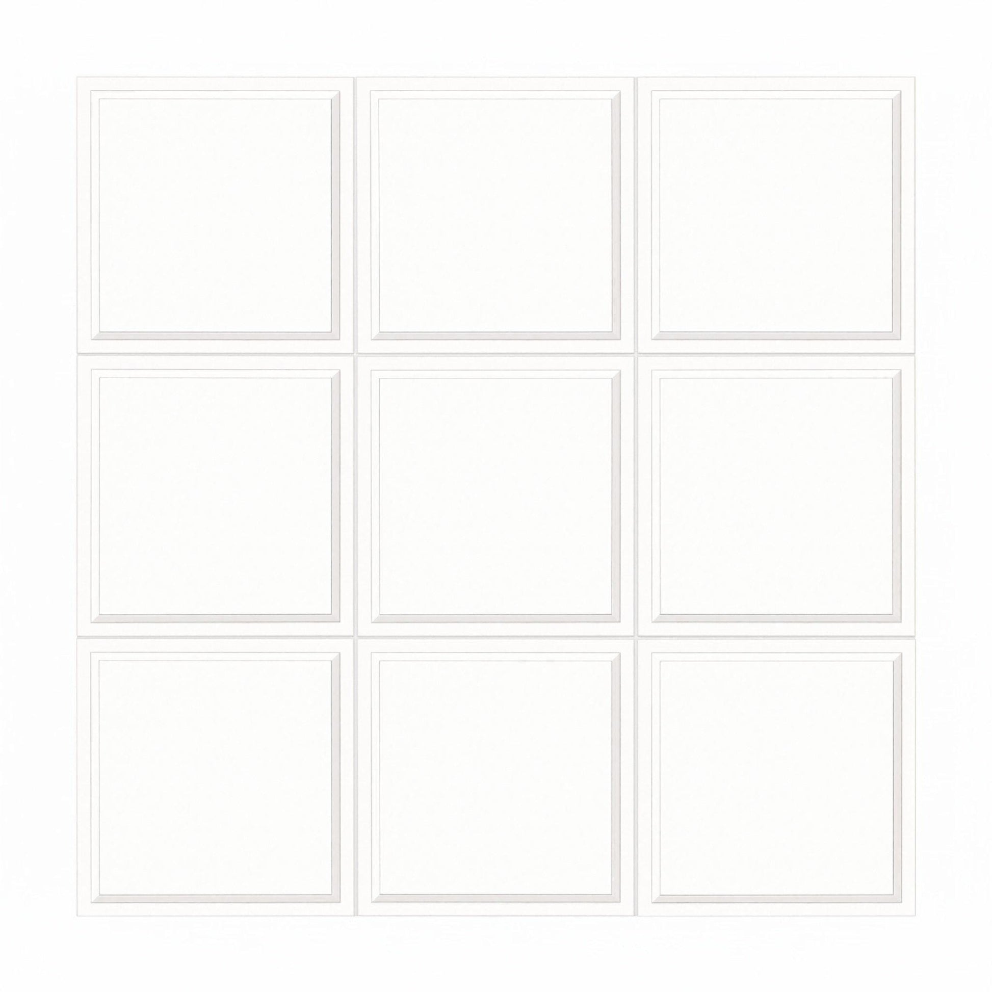 White Architectural Frame — Timeless Decorative Design Decorative Tile