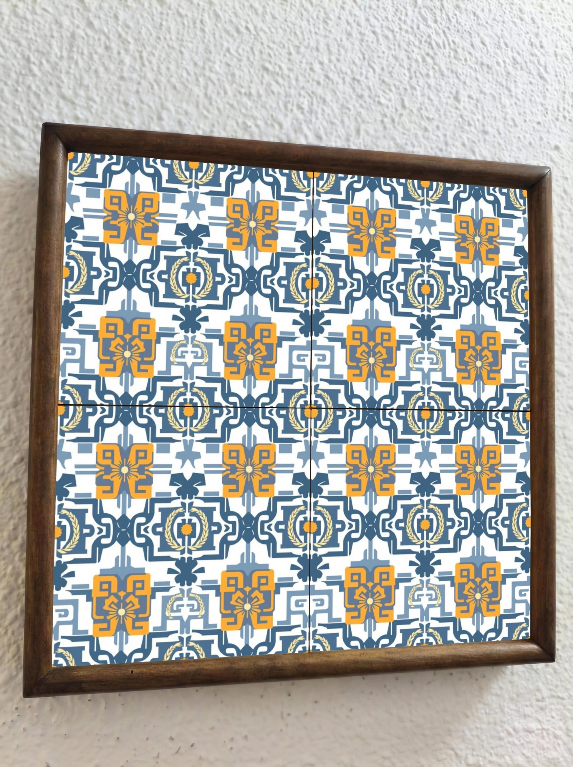 Thessaloniki · Keramik-Wandfliese — Ornament im Vintage-Stil