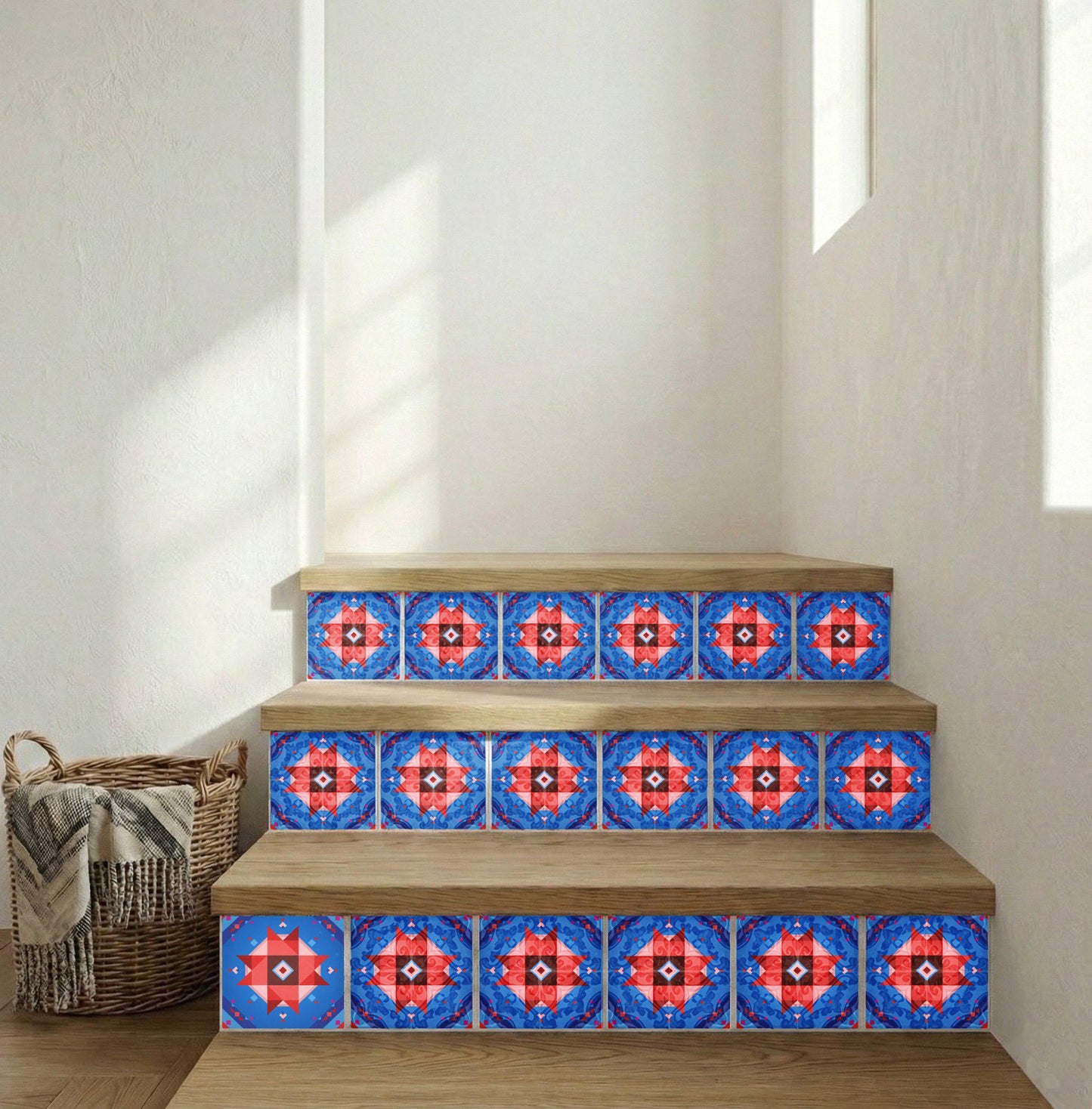 Pop Geometric Star · Ceramic Wall Tile — Geometric Pattern