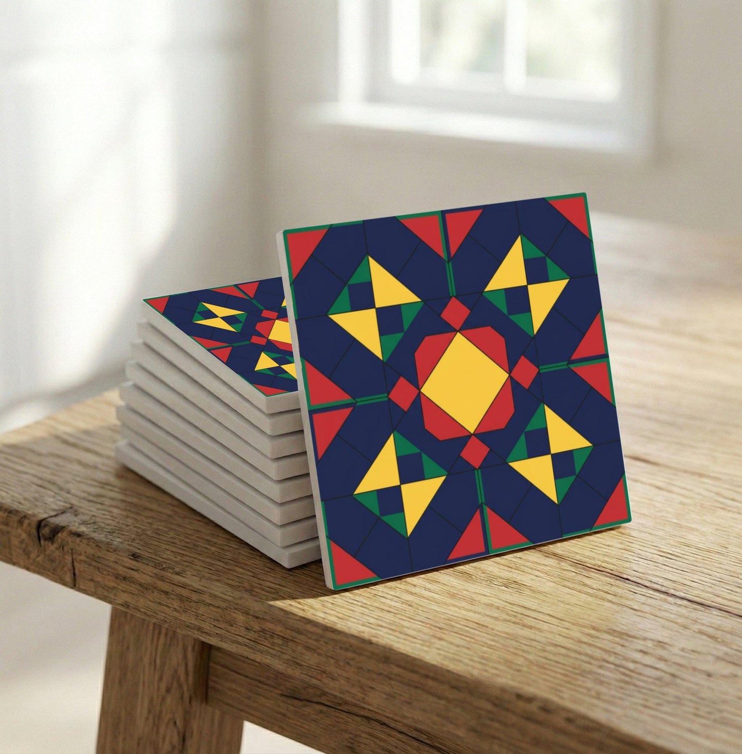 Ceramic Tile Bauhaus Geometry — Modern Geometric Design